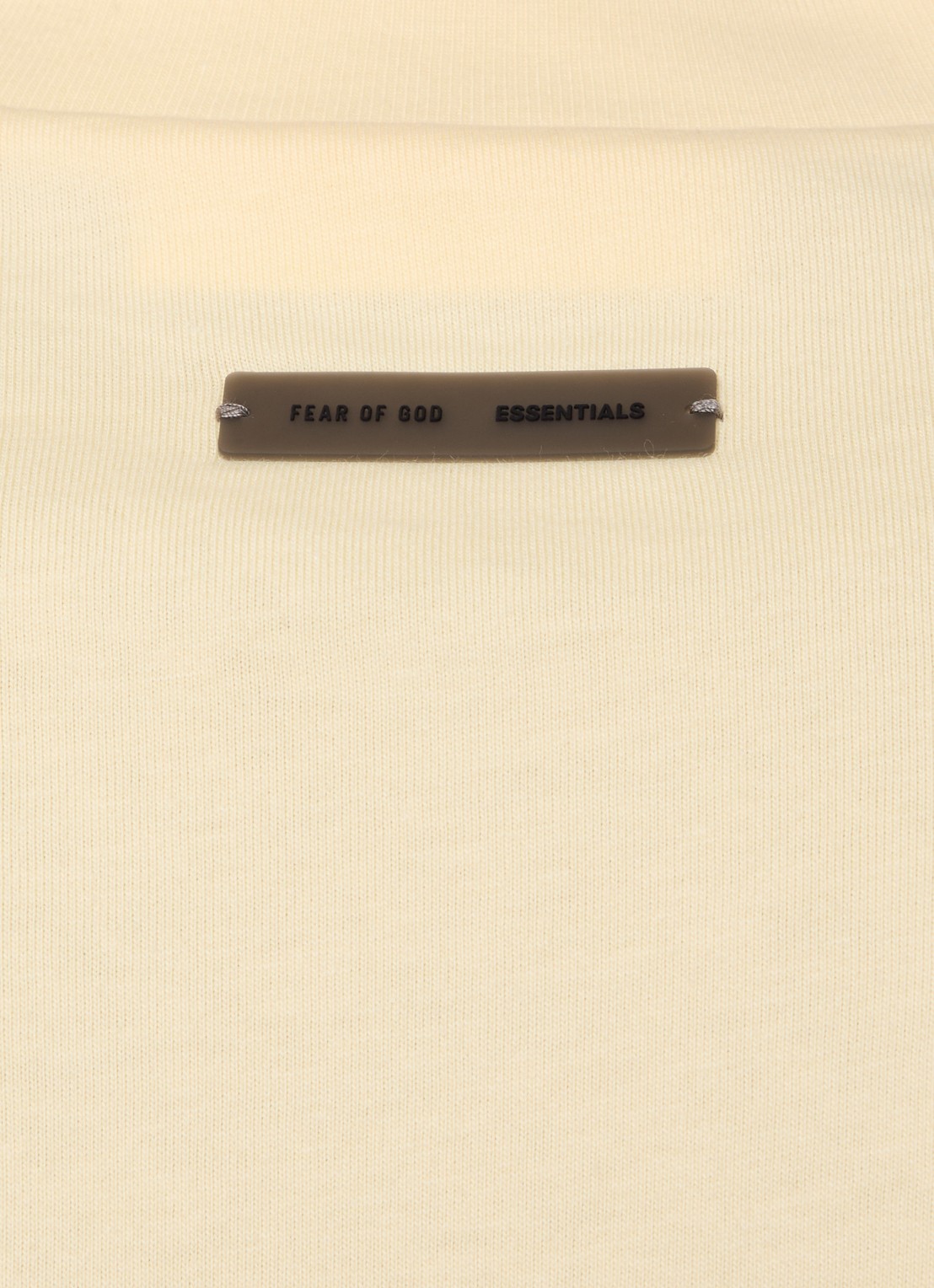 Fear of God Essentials T-shirt met logo - detail 4 lichtgeel
