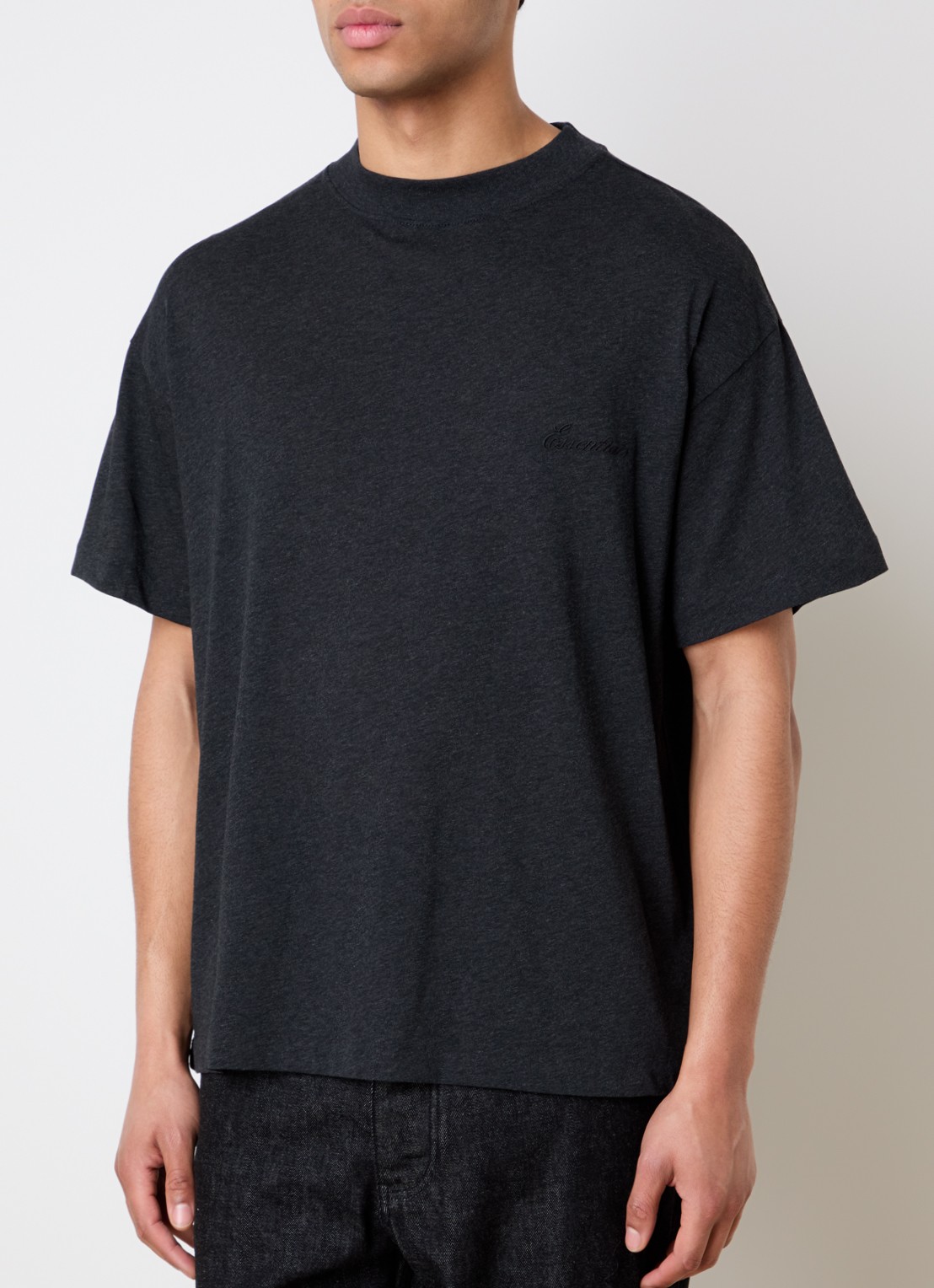 Fear of God Essentials T-shirt met logo - detail 3 antraciet