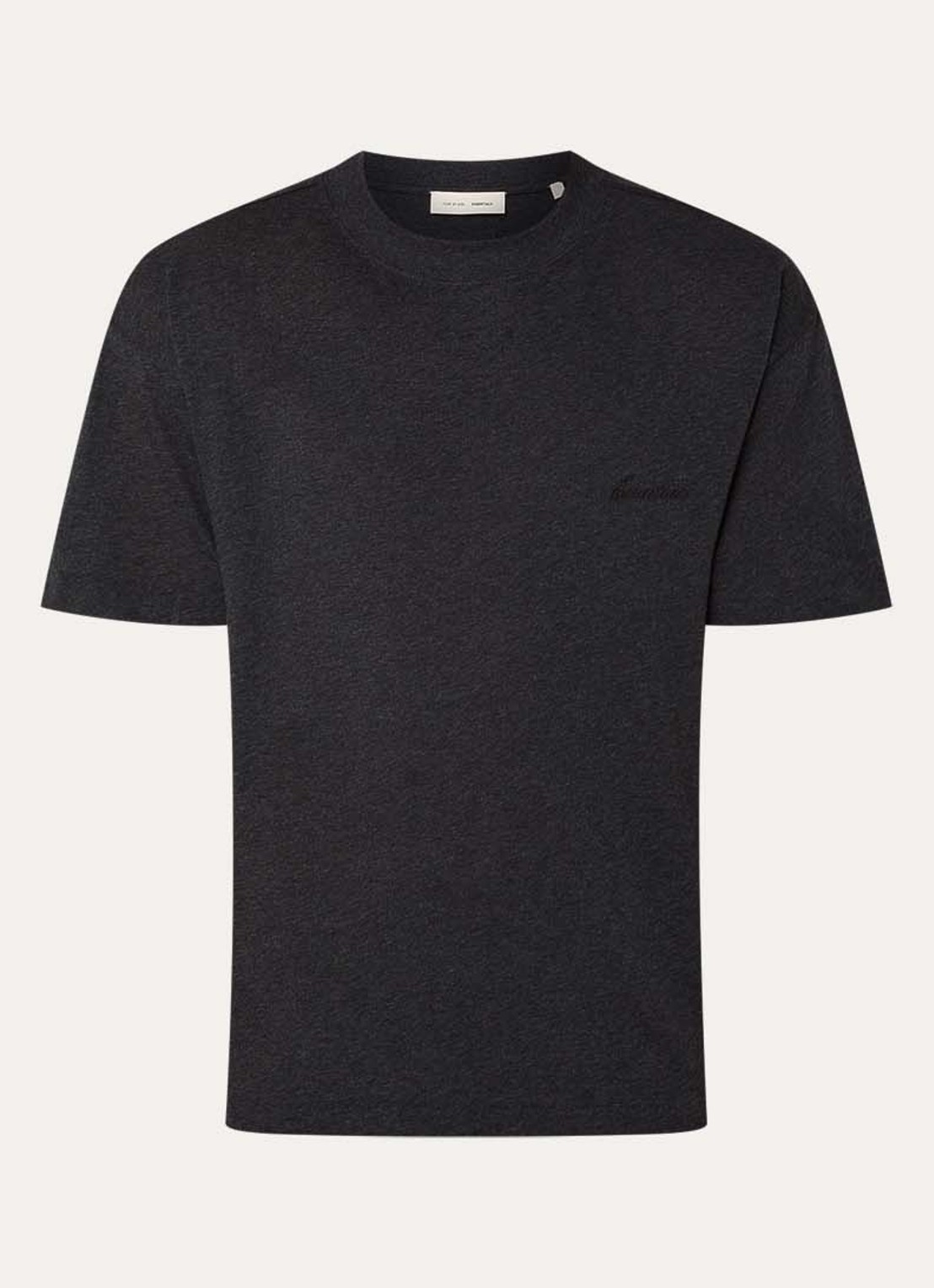 Fear of God Essentials T-shirt met logo - voorkant antraciet