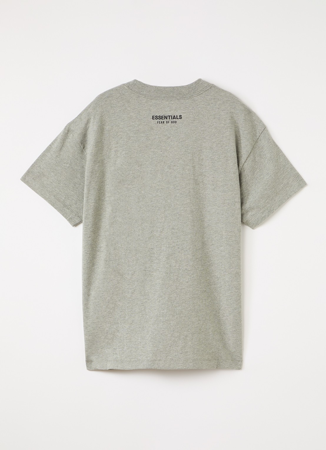 Fear of God Essentials T-shirt met logo - voorkant 2 grijs