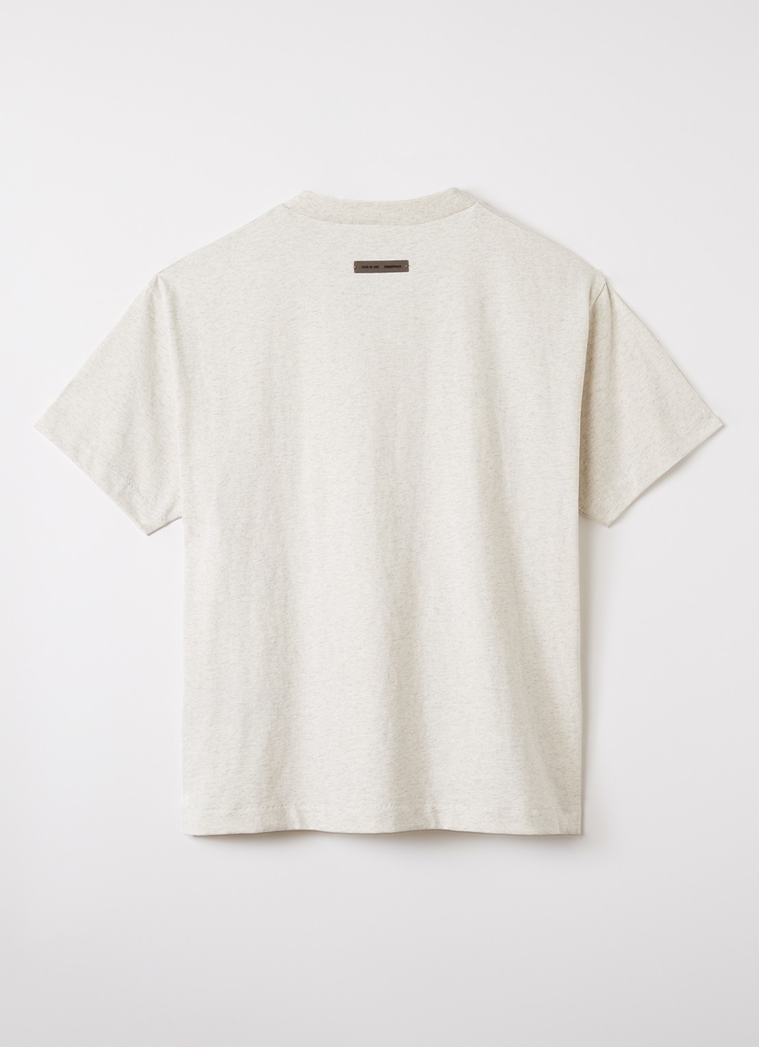 Fear of God Essentials T-shirt met logo - voorkant 2 grijsmele