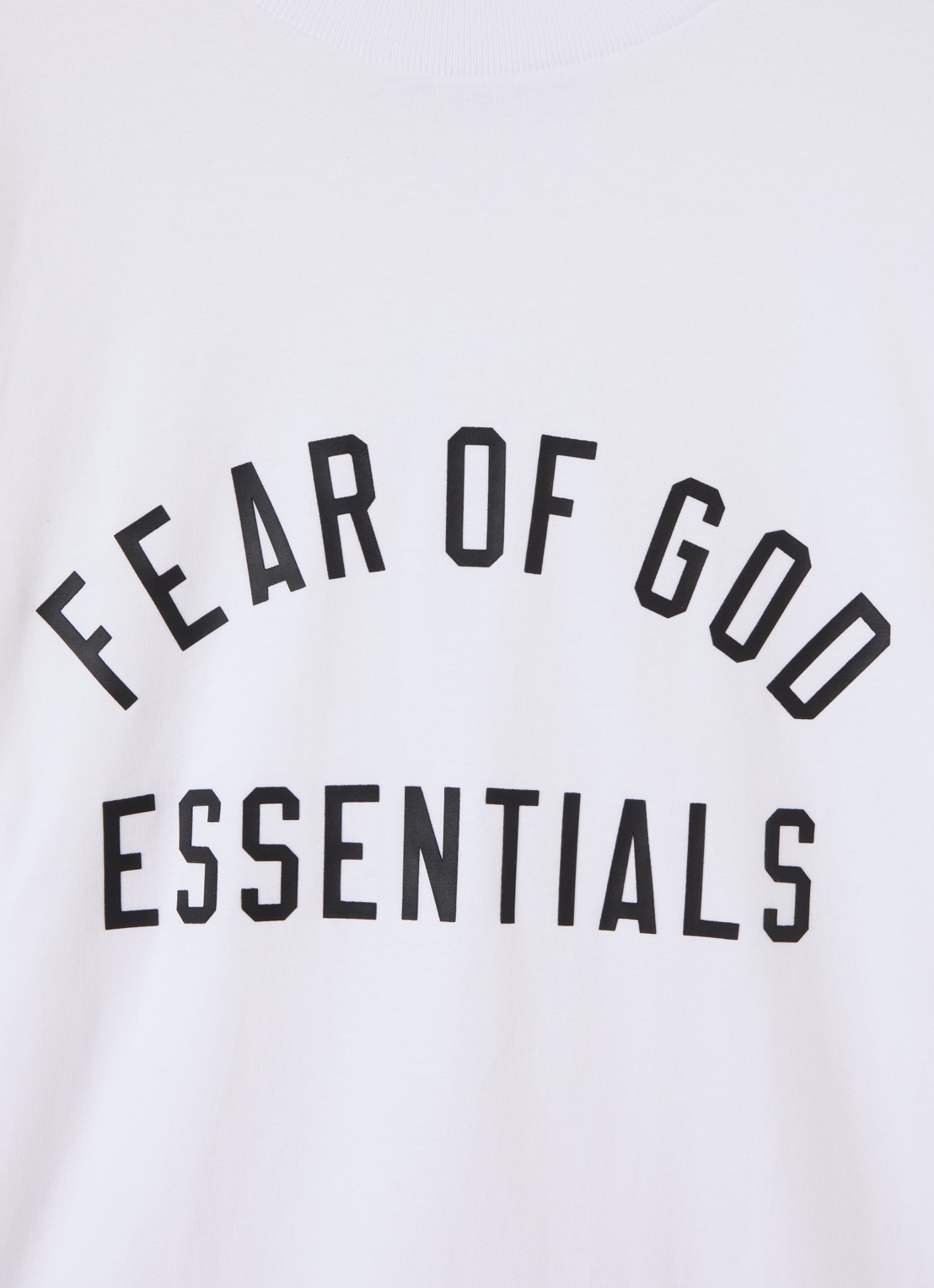 Fear of God Essentials T-shirt met logoprint - detail wit