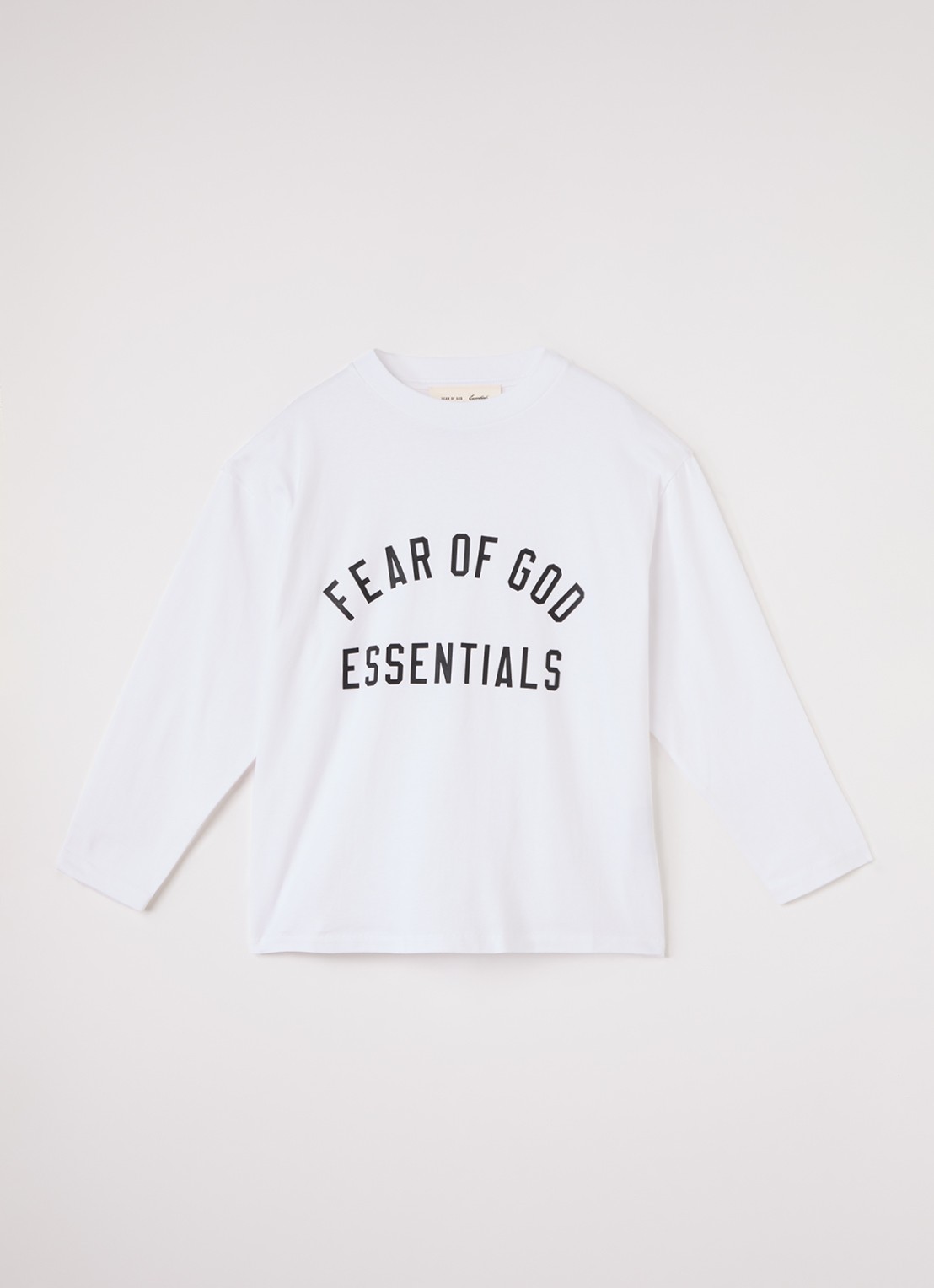 Fear of God Essentials T-shirt met logoprint - voorkant 2 wit