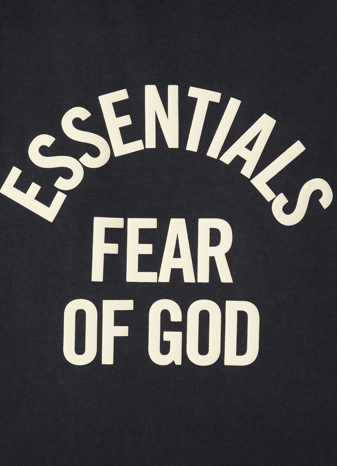 Fear of God Essentials T-shirt met logoprint - detail 3 antraciet