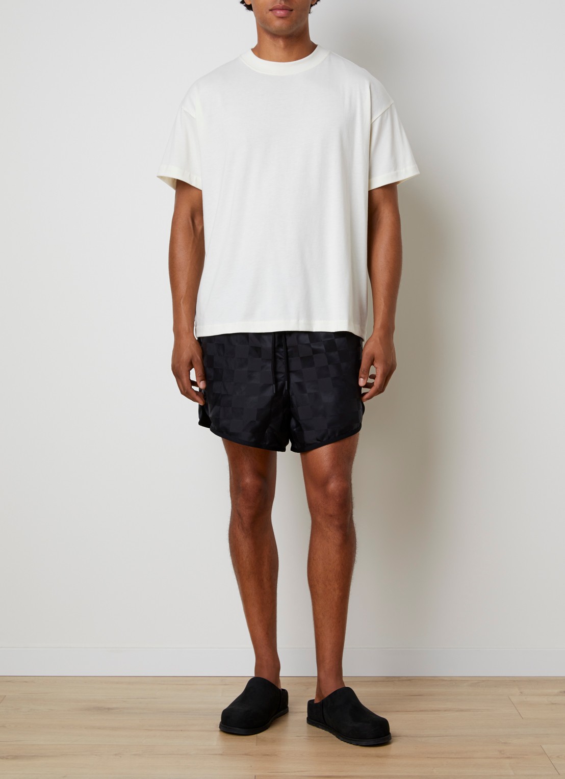 Fear of God Essentials T-shirt met ronde hals - voorkant 5 gebroken wit