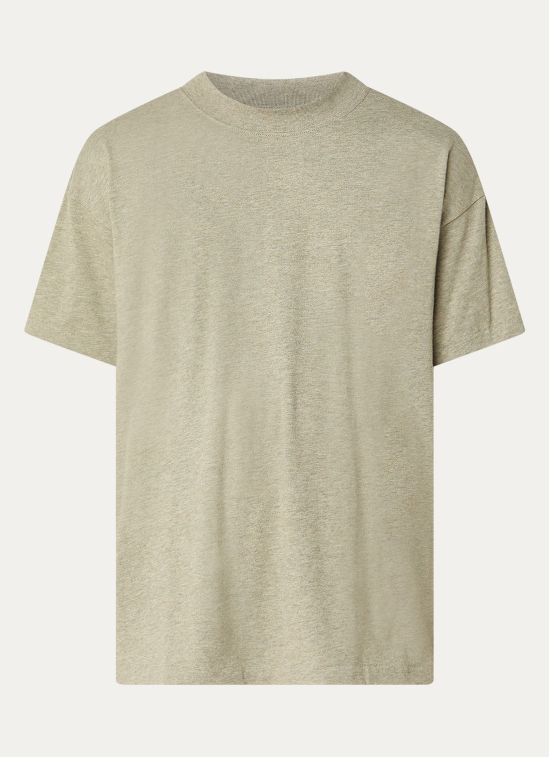 Fear of God Essentials T-shirt met ronde hals - voorkant beige