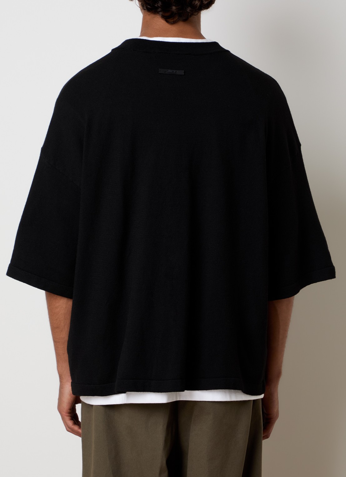 Fear of God Essentials T-shirt met ronde hals - achterkant 3 zwart