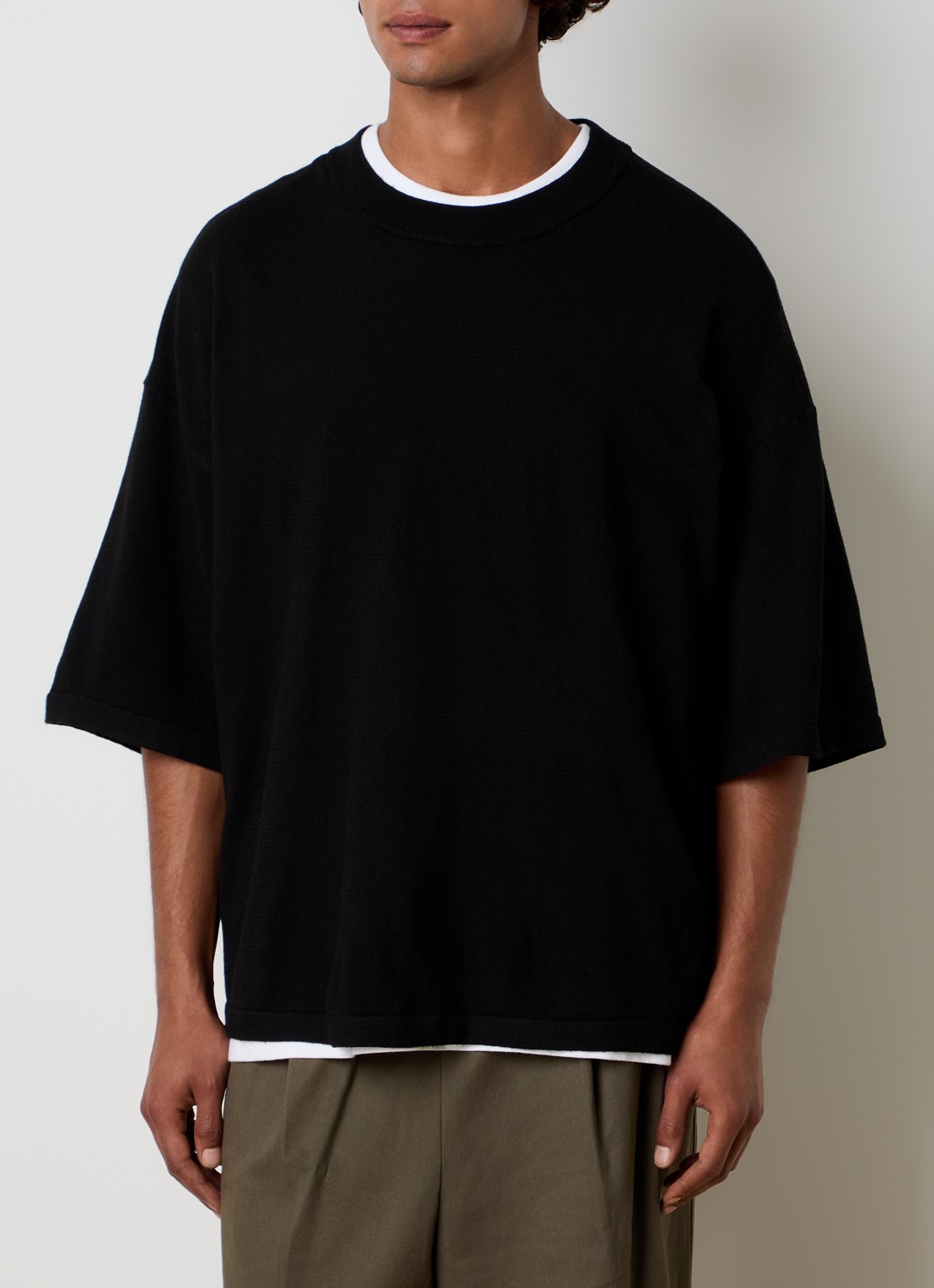 Fear of God Essentials T-shirt met ronde hals - detail 4 zwart