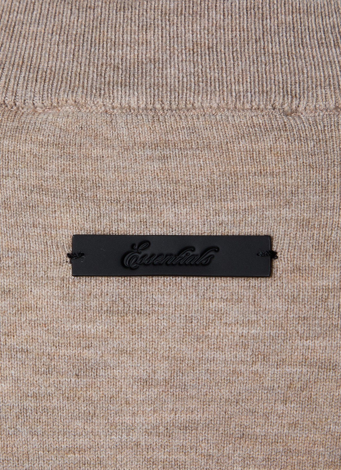 Fear of God Essentials T-shirt met ronde hals - detail 2 khaki