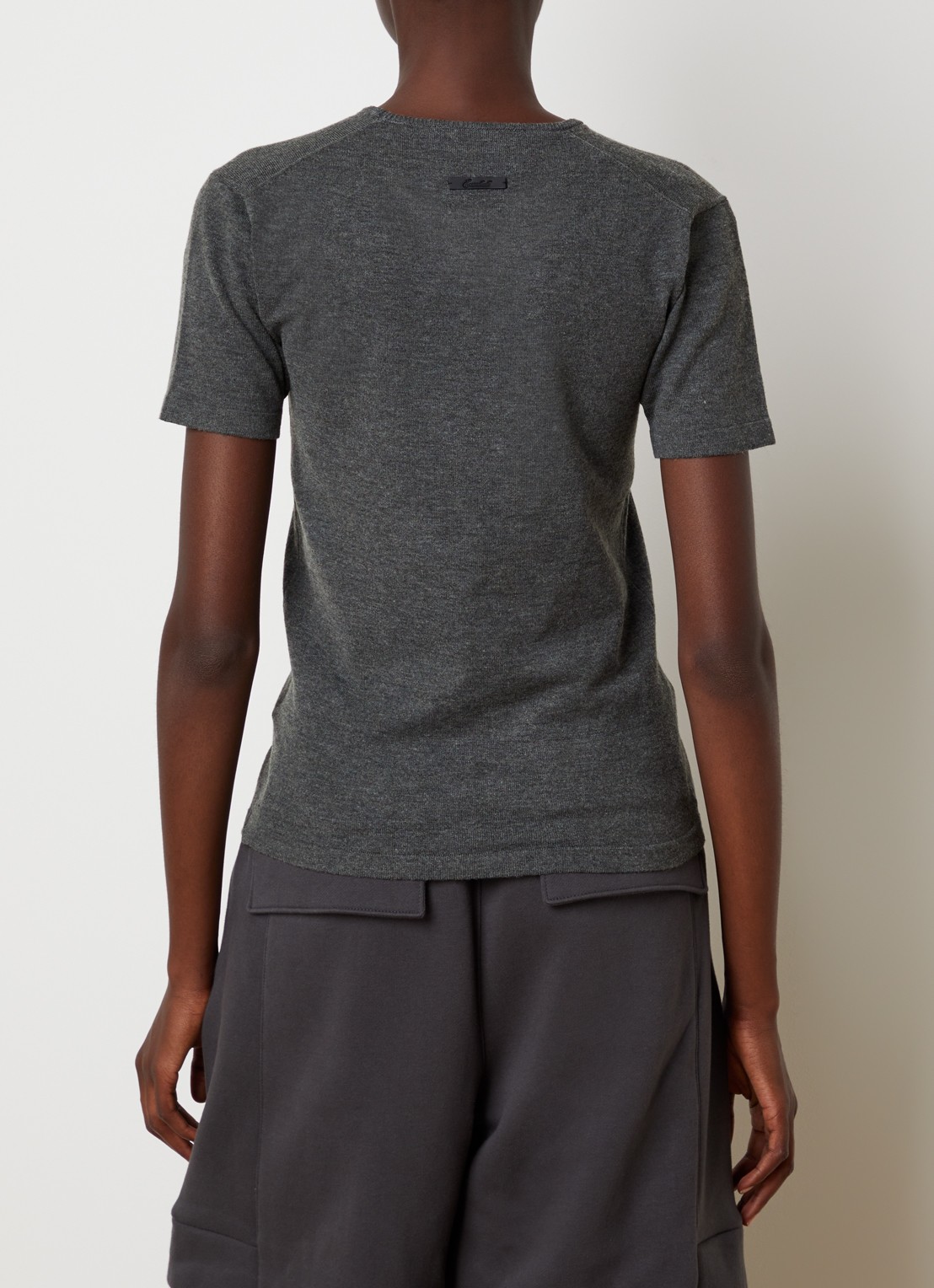 Fear of God Essentials T-shirt met ronde hals - achterkant 3 donkergrijs