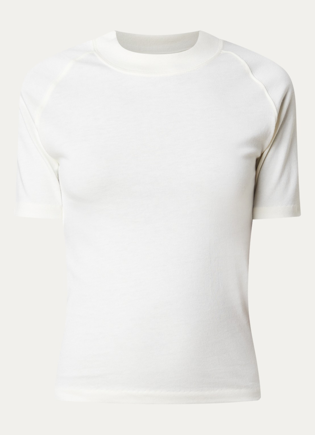Fear of God Essentials T-shirt met ronde hals - voorkant 3 creme