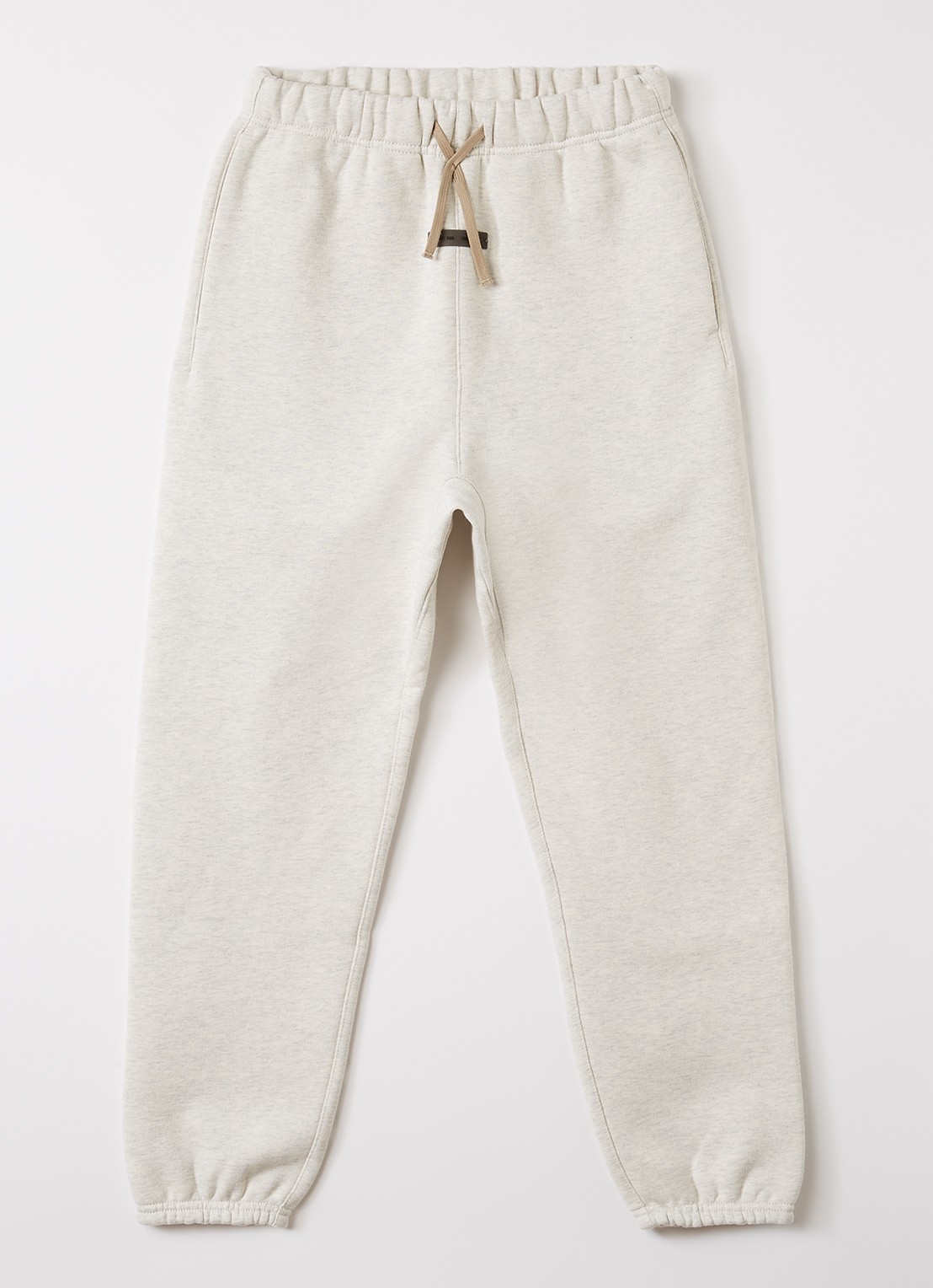 Fear of God Essentials Tapered fit joggingbroek met logo - voorkant grijsmele