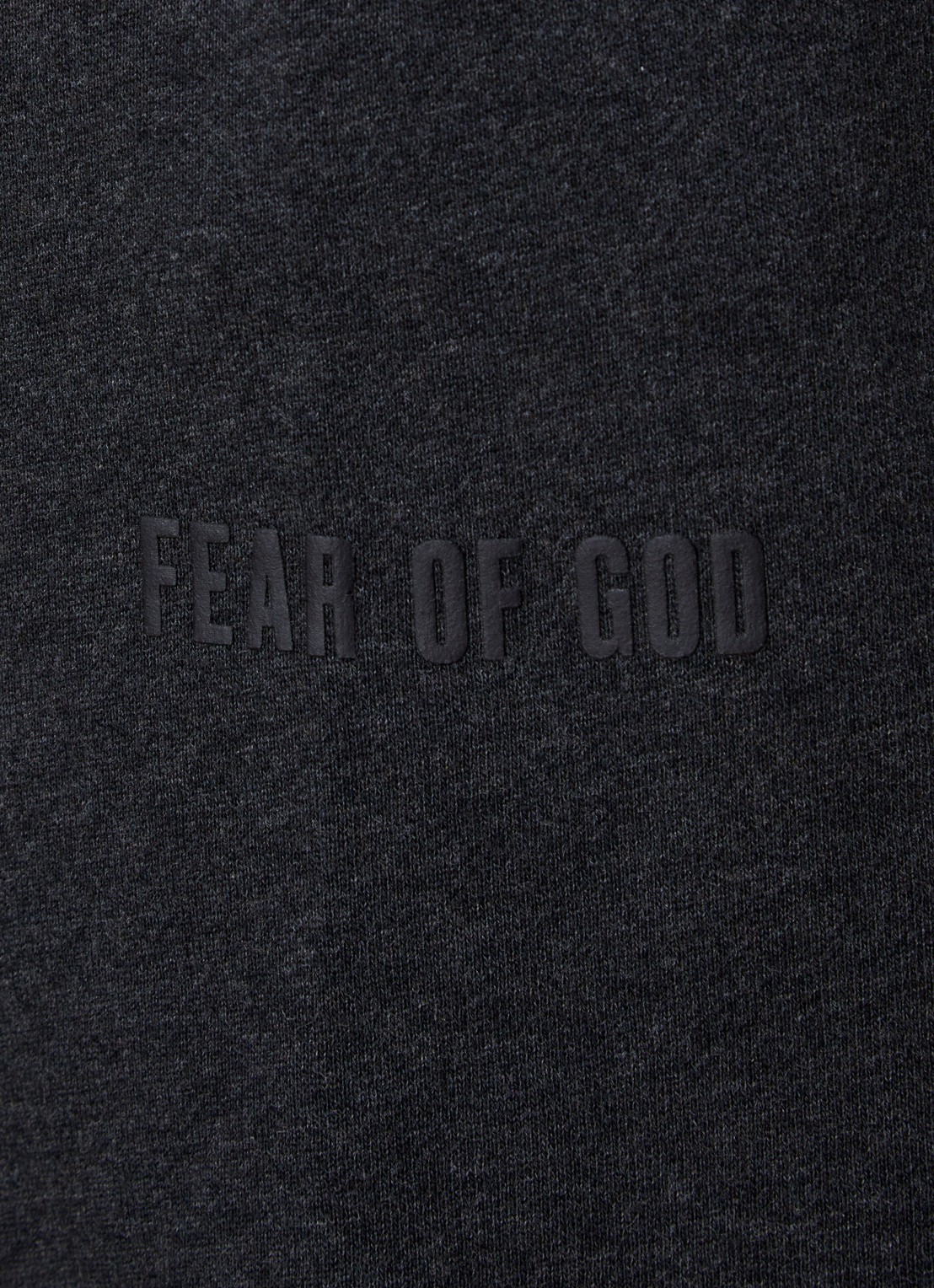 Fear of God Essentials Tapered fit joggingsbroek met steekzakken - detail 4 antraciet