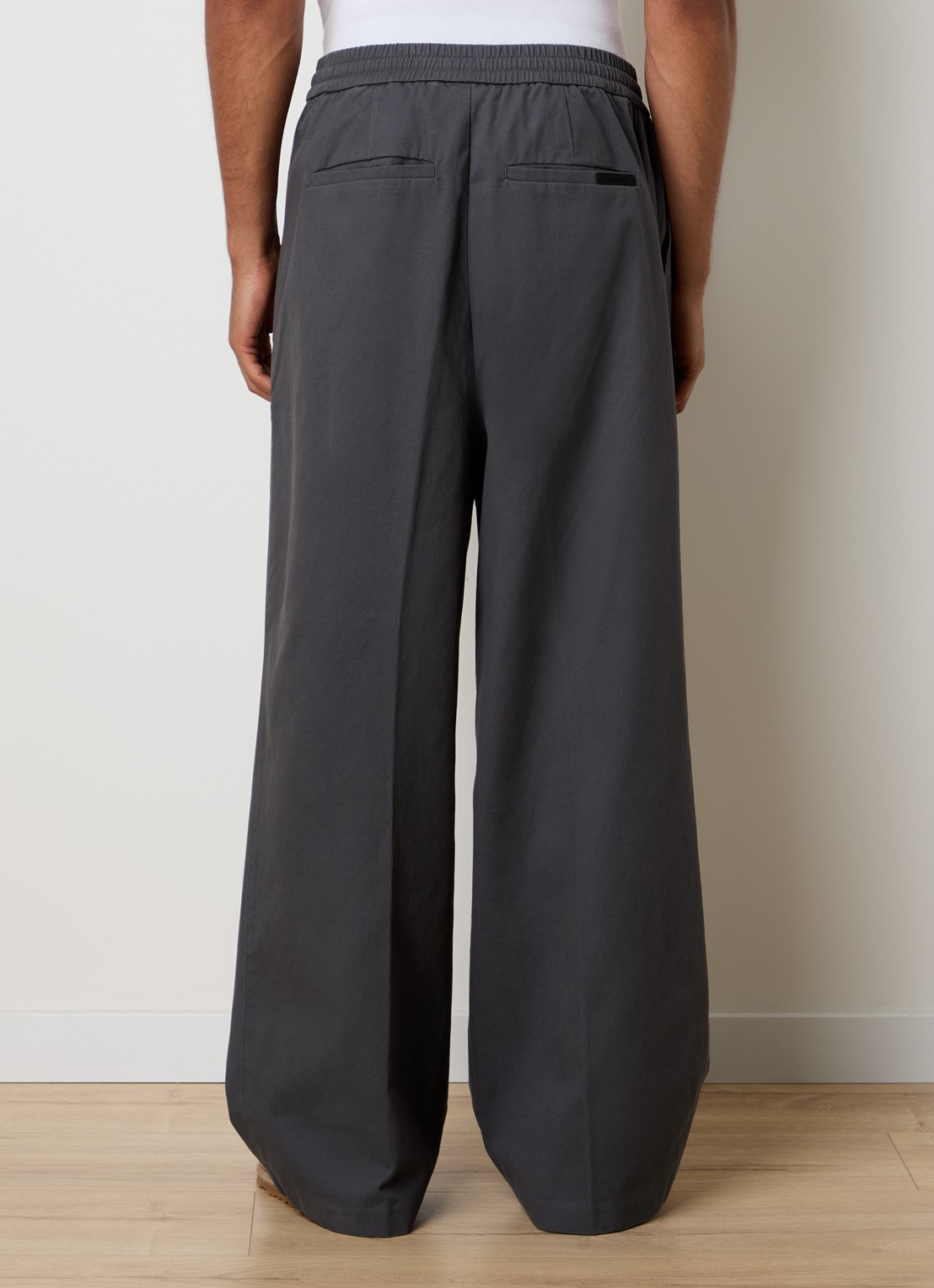 Fear of God Essentials Wide fit broek met steekzakken - achterkant 6 donkergrijs