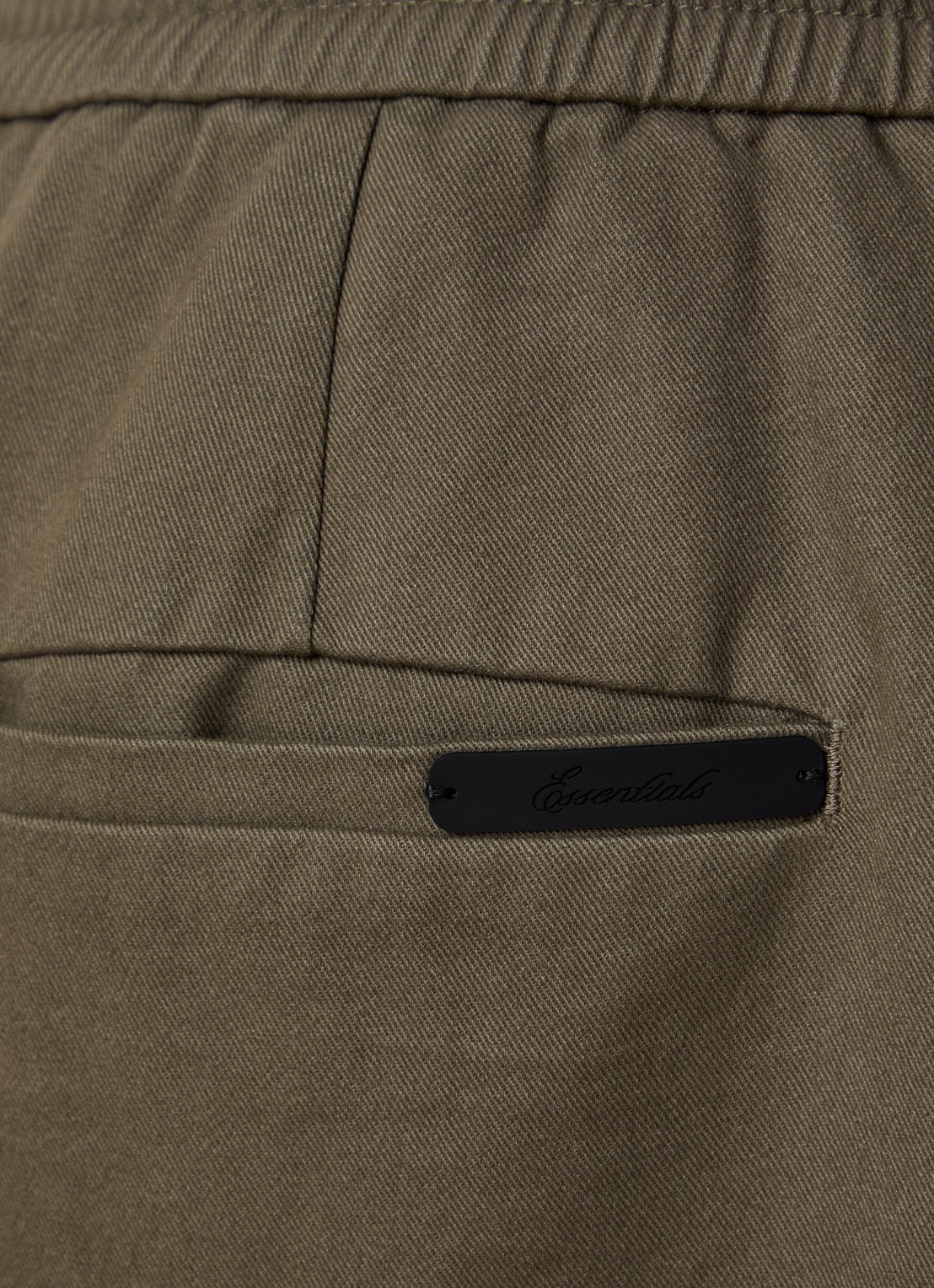 Fear of God Essentials Wide fit broek met steekzakken - detail 4 bronsgroen