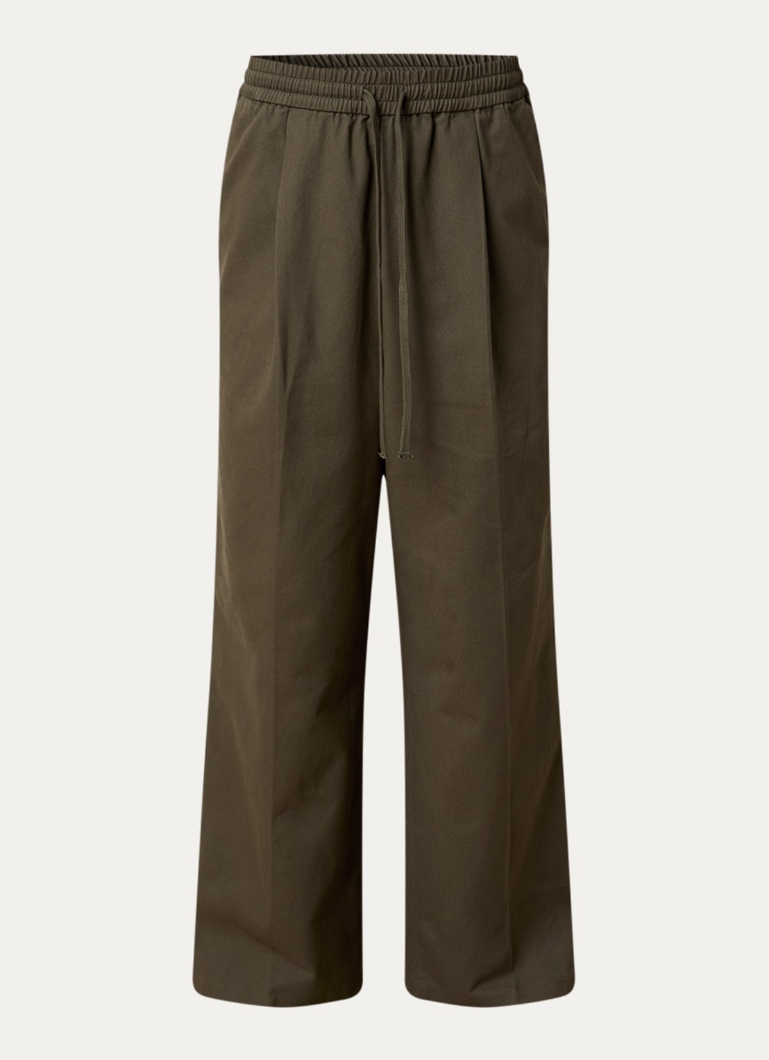 Fear of God Essentials Wide fit broek met steekzakken - voorkant 5 bronsgroen