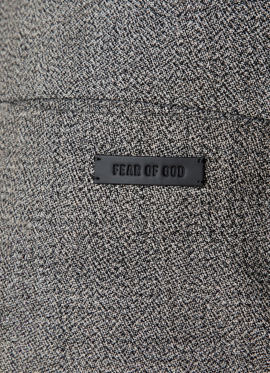 Fear of God Loose fit pantalon van scheerwol met steekzakken - detail 6 zwart