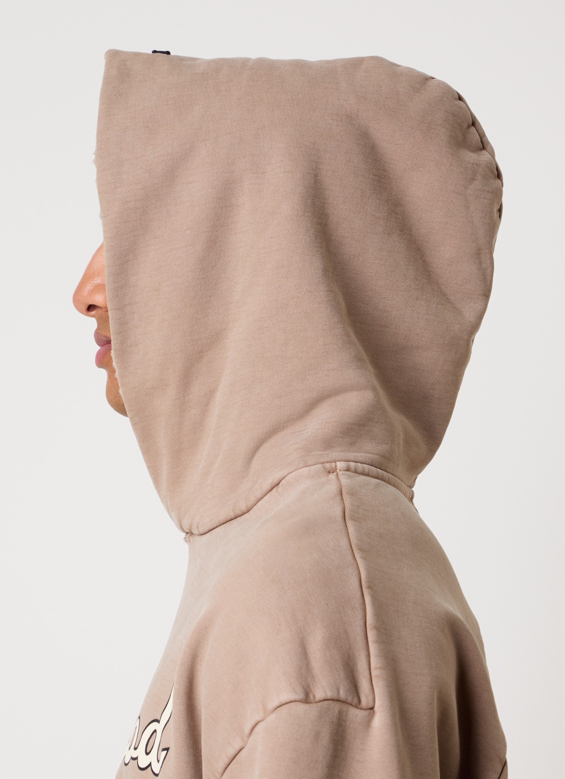 Fear of God Raglan hoodie met logoprint - detail 3 zand