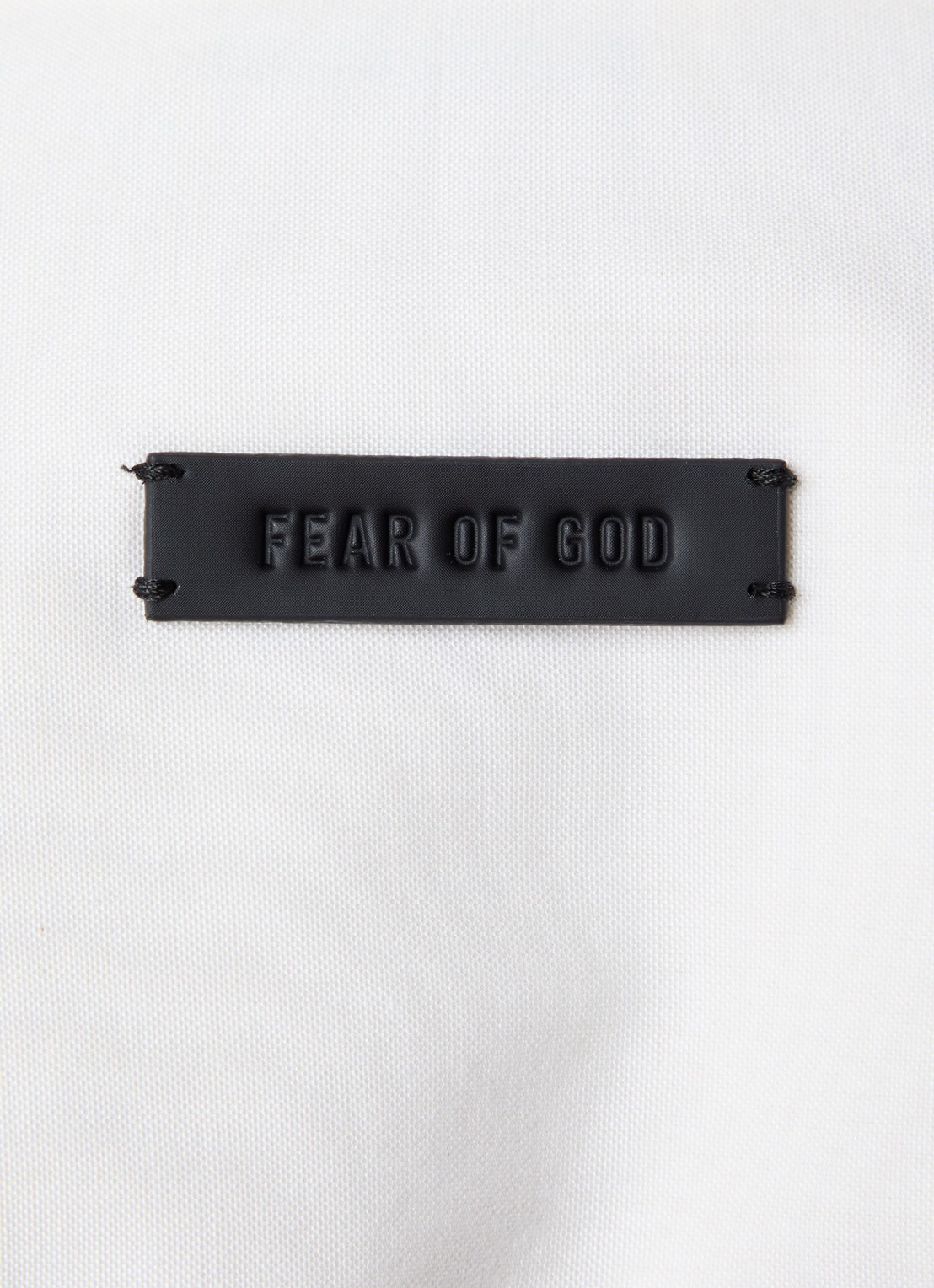 Fear of God Regular fit overhemd in wolblend met stretch - detail 5 creme