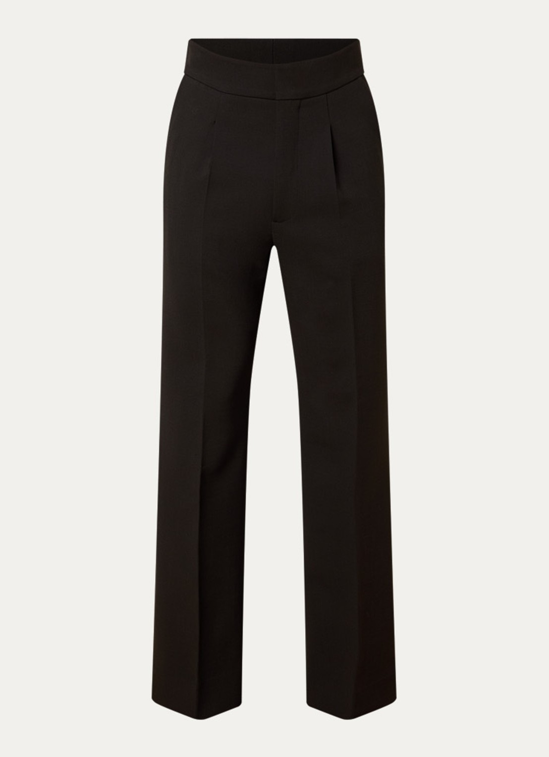 Fear of God Straight fit pantalon in wolblend met steekzakken - voorkant donkerbruin