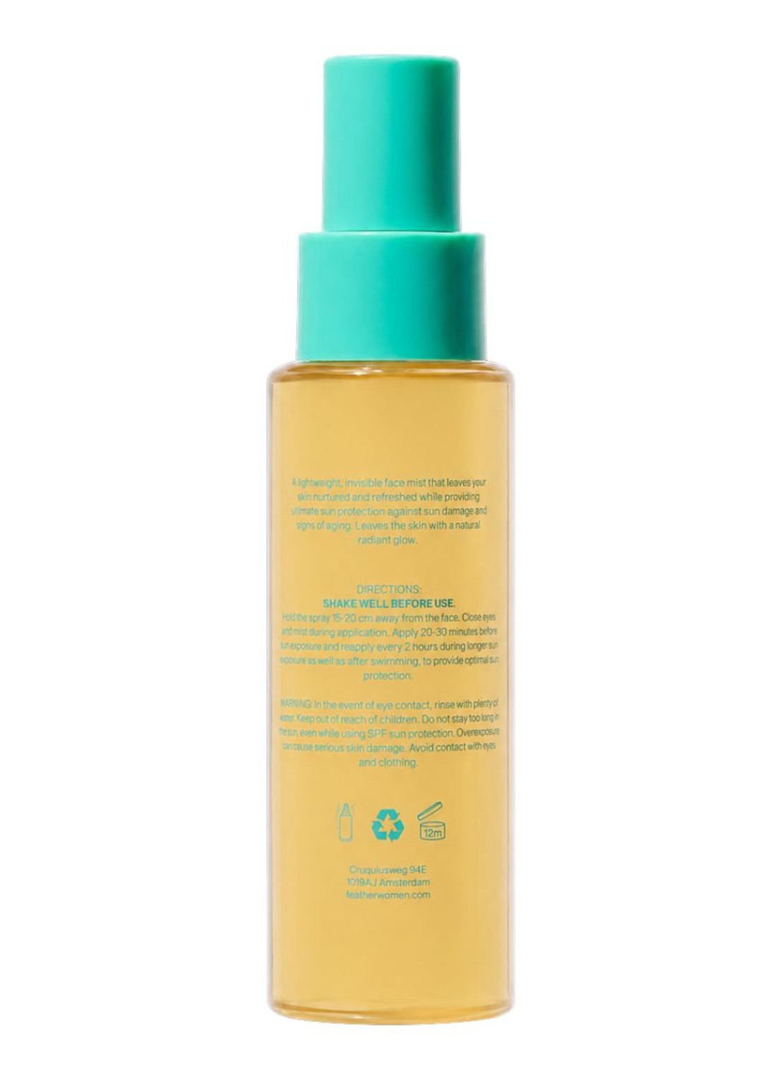 Feather Women Glowing Face Mist - zonnebrand gezicht - voorkant 4 undefined