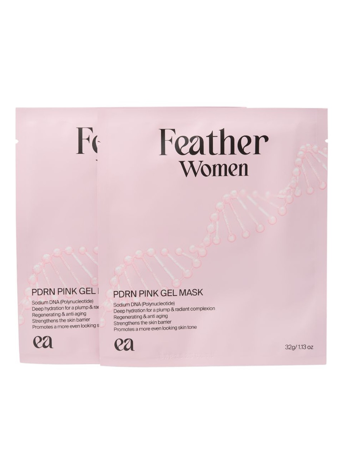 Feather Women PDRN Pink Gel Mask - gezichtsmasker - voorkant undefined