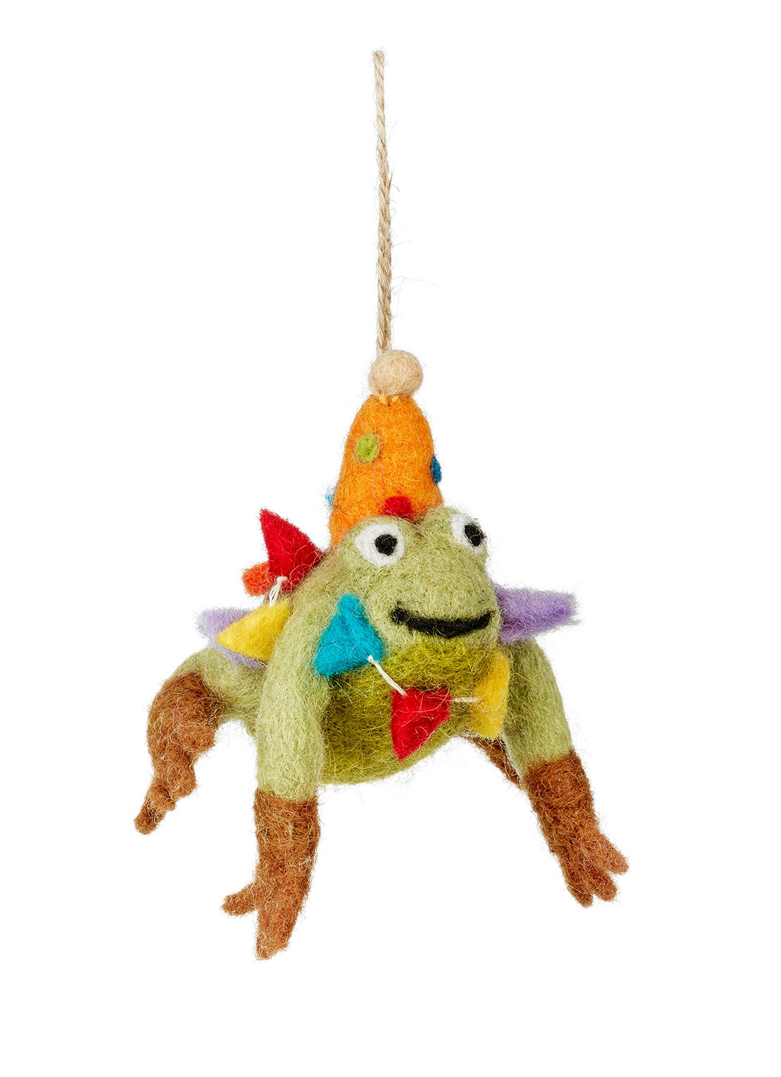 Felt So Good Crazy Frog kersthanger 5 cm - voorkant 2 groen