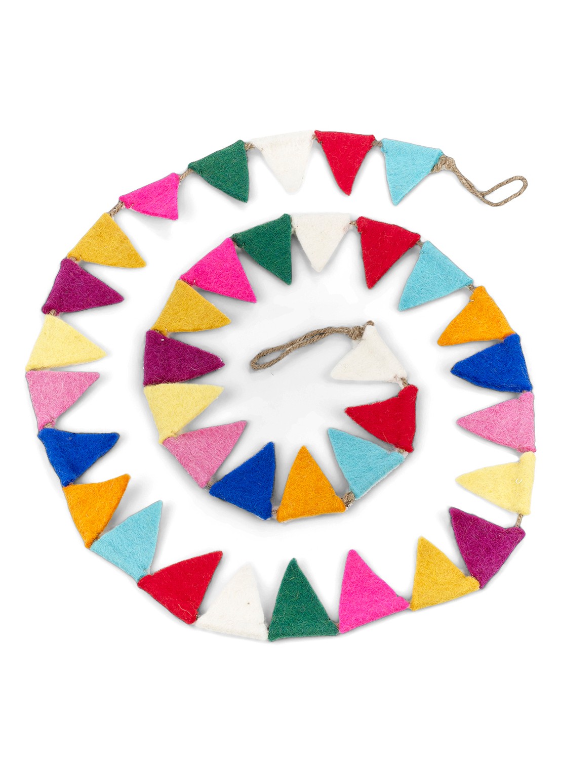 Felt So Good Mini Fesitval Bunting kerstslinger 200 cm - voorkant 5 rood