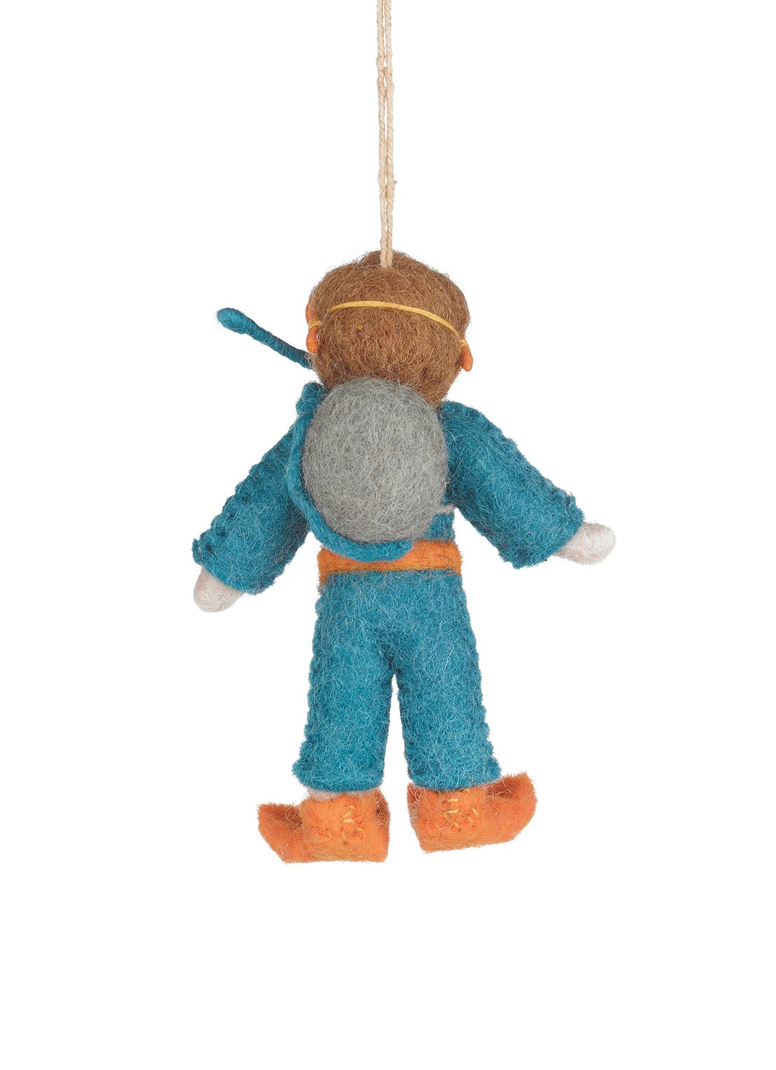 Felt So Good Scuba Steve kersthanger 10 cm - voorkant 5 blauw