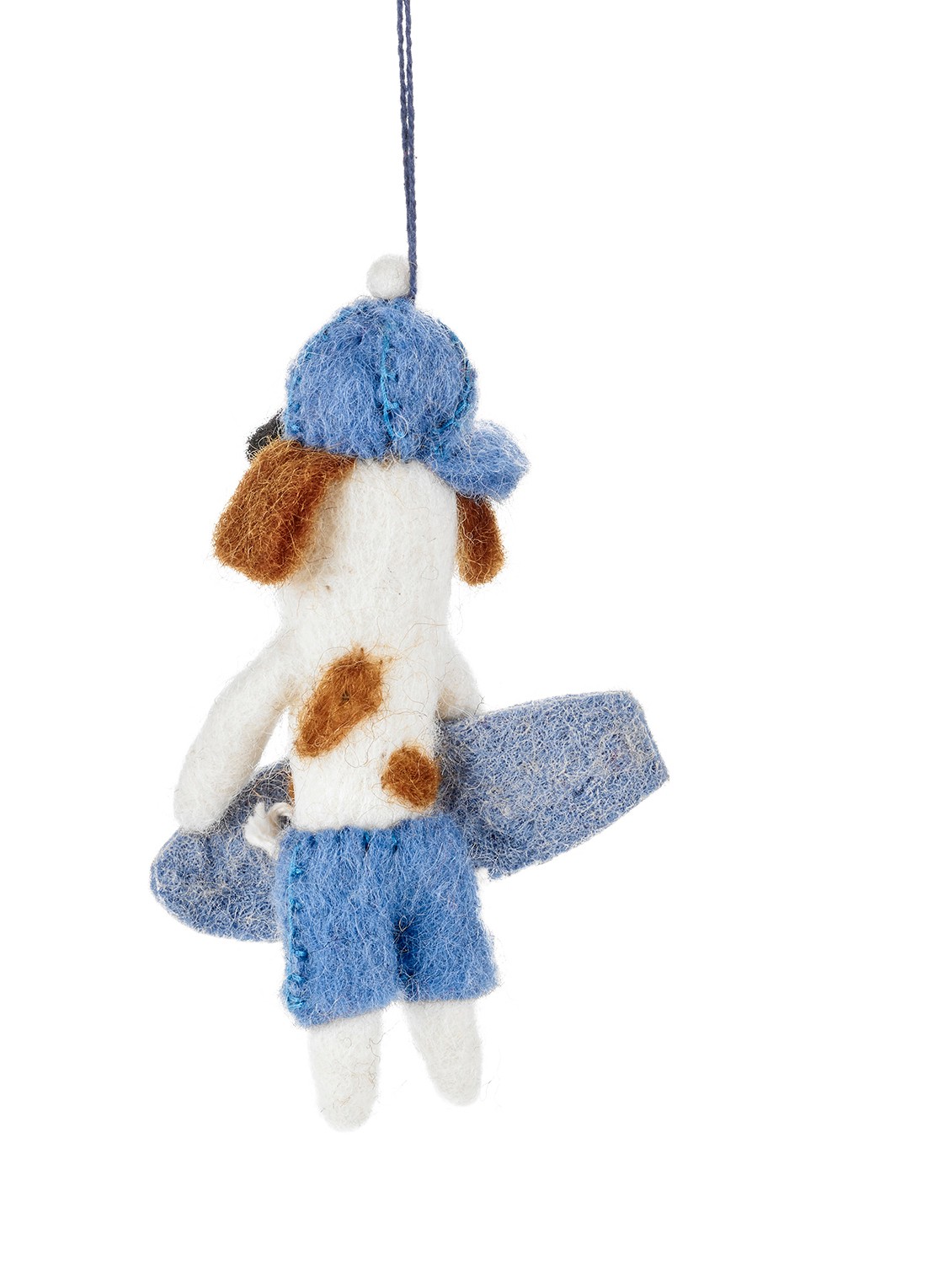 Felt So Good Waveriding Pooch kersthanger 10,5 cm - voorkant 3 blauw