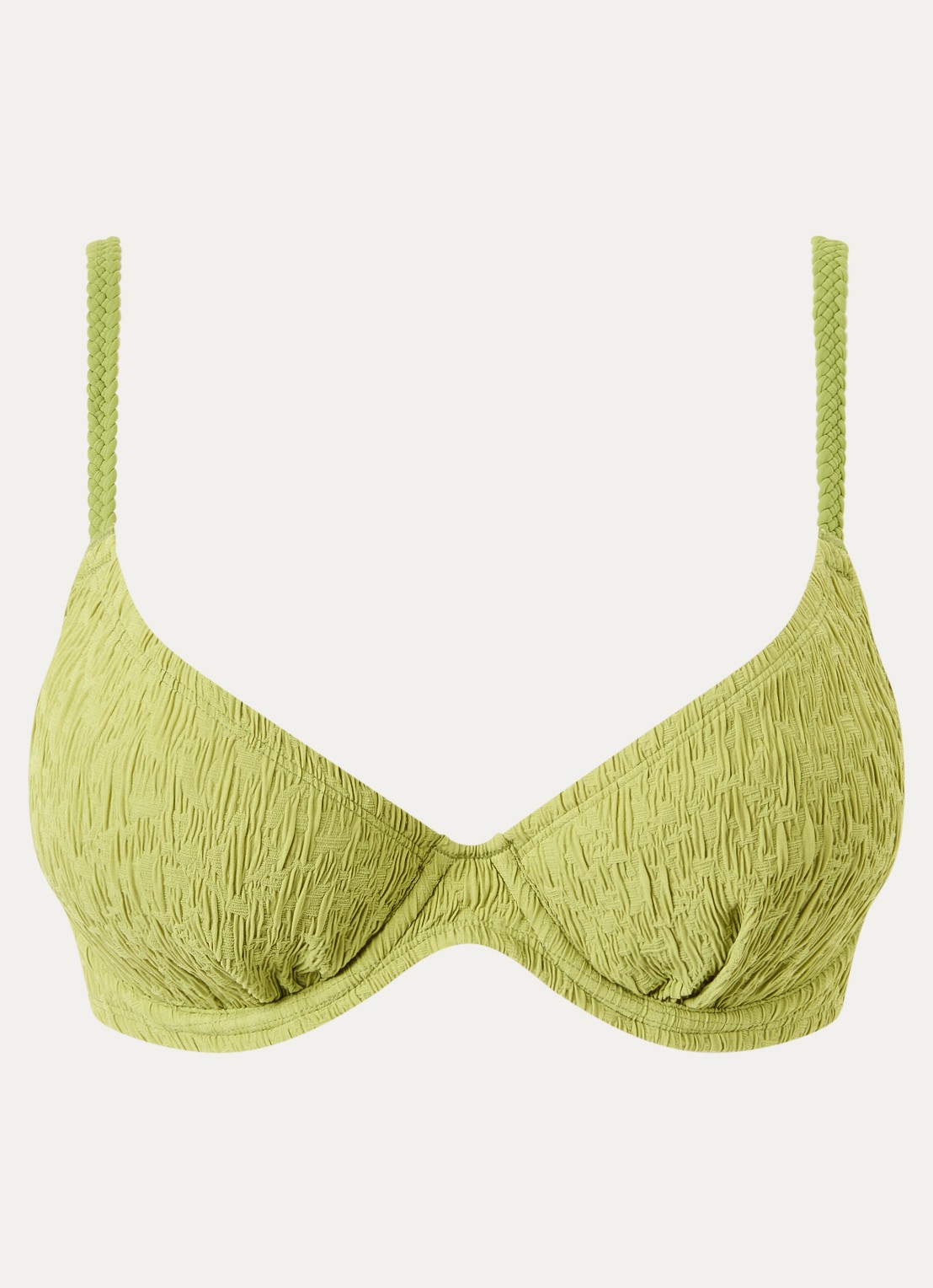 Femilet by Chantelle Catania plunge bikinitop met beugel - voorkant 5 lime