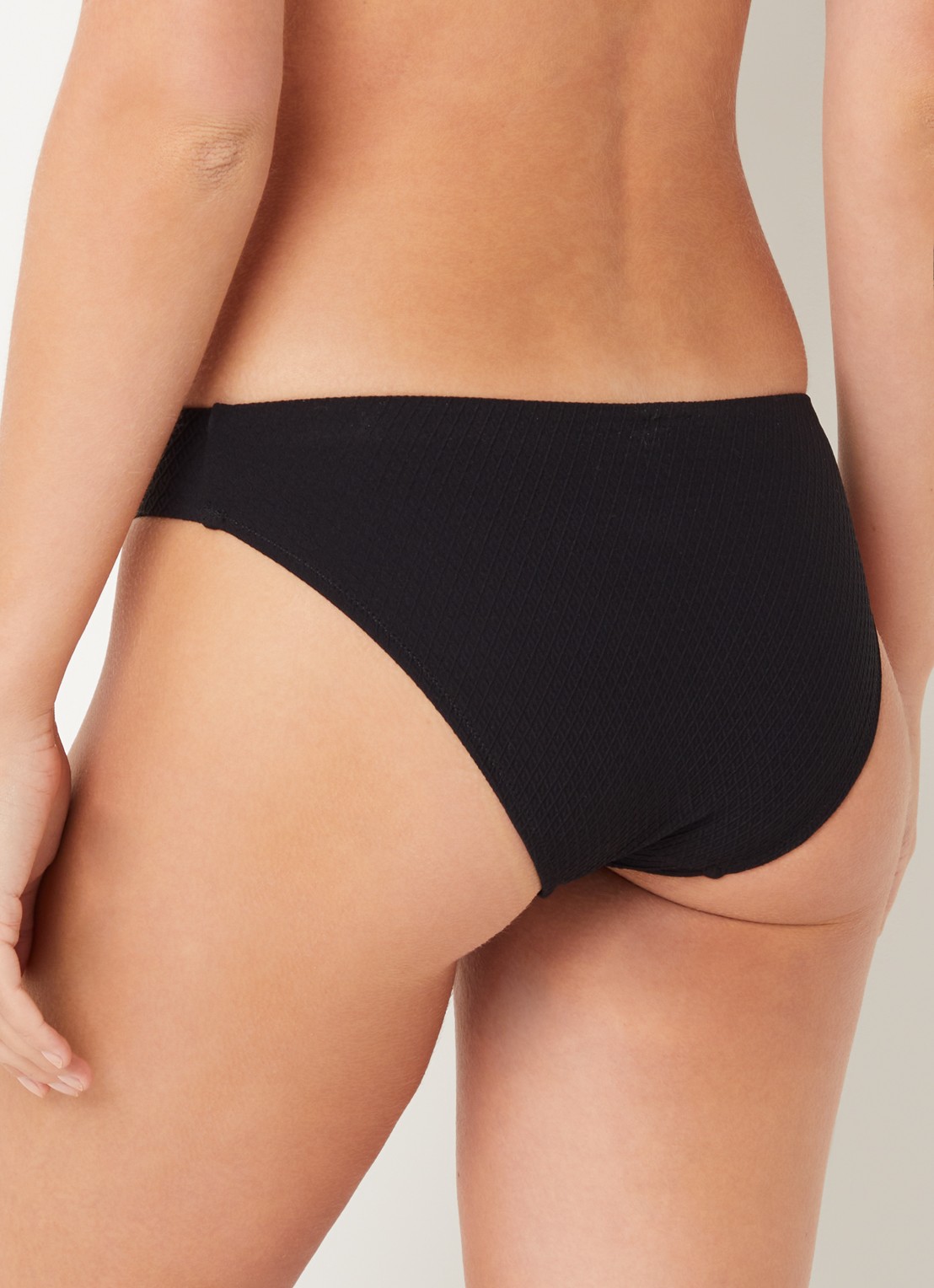 Femilet by Chantelle Navarino bikinislip met structuur - achterkant 3 zwart