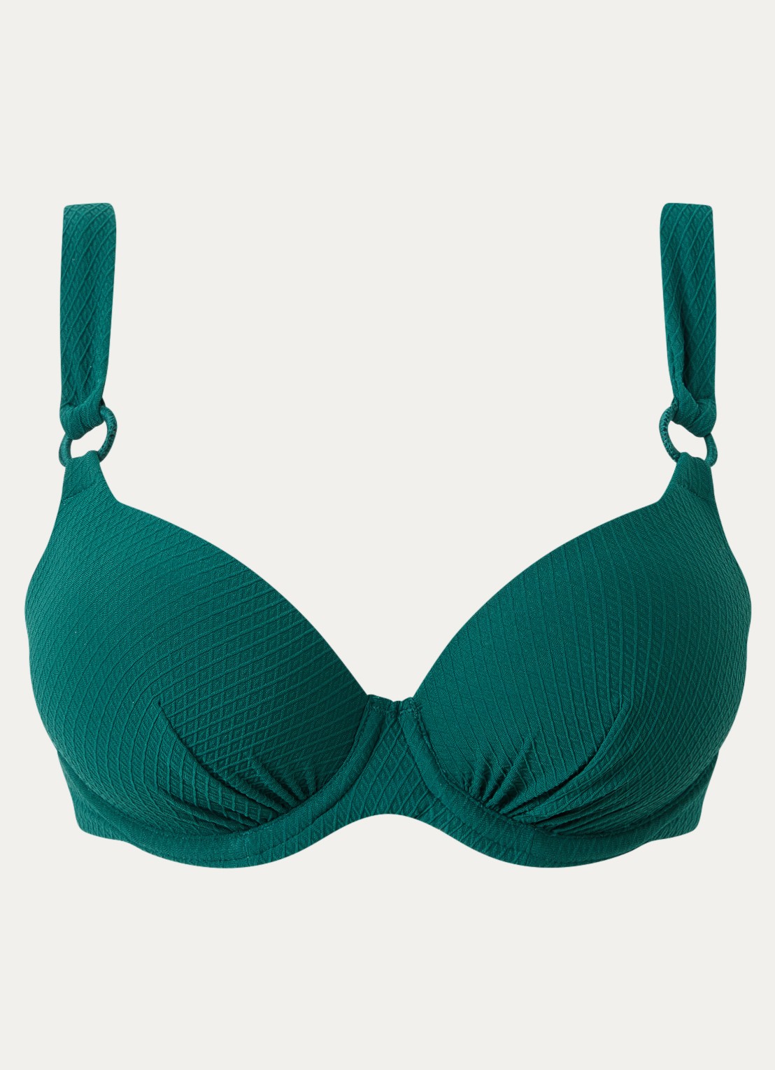 Femilet by Chantelle Navarino voorgevormde bikinitop met structuur - voorkant 4 groen
