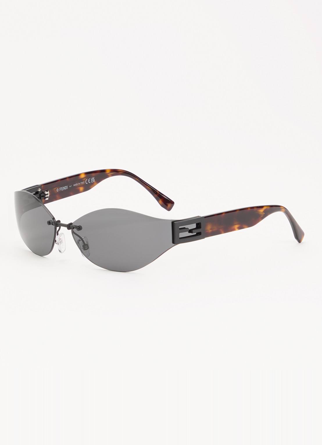 Fendi Baguette zonnebril FE40159U - voorkant zwart