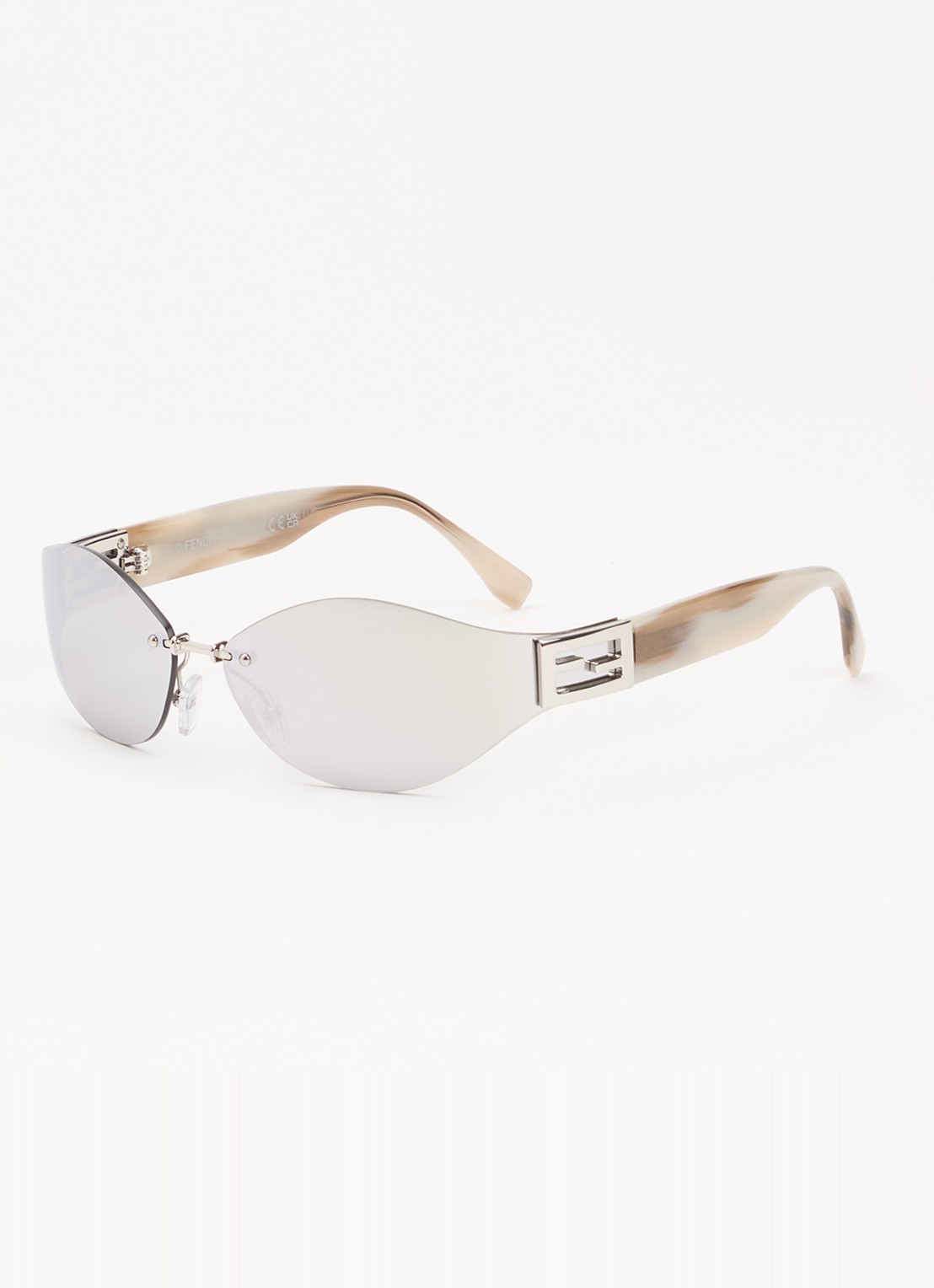 Fendi Baguette zonnebril FE40159U - voorkant 4 zilver