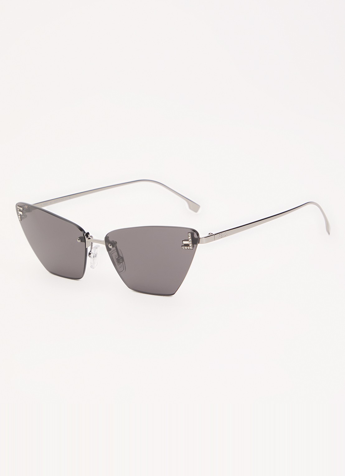 Fendi Cat Eye zonnebril FN000843 - voorkant 4 zwart