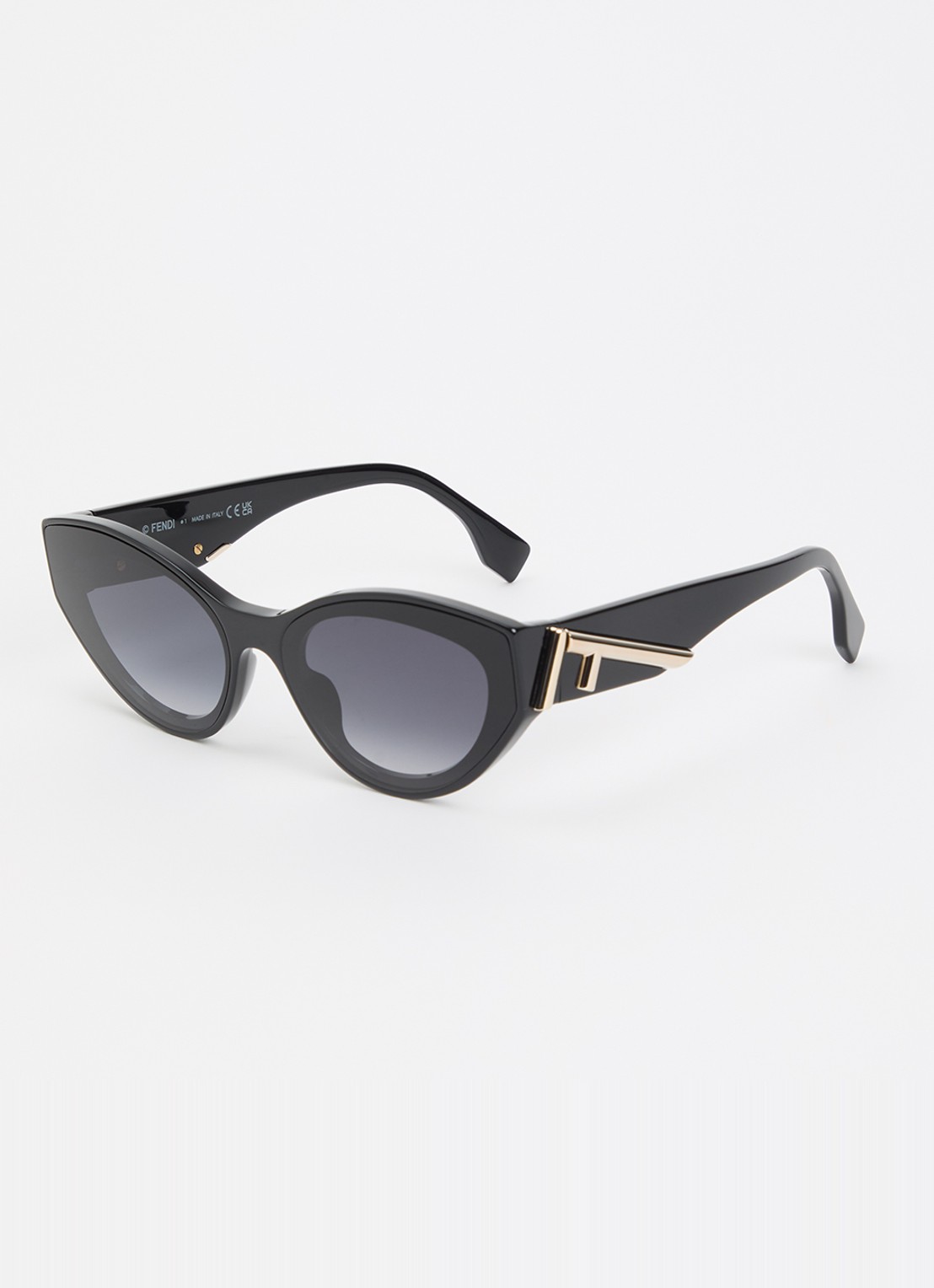 Fendi Cat Eye zonnebril FN000988 - voorkant 4 zwart