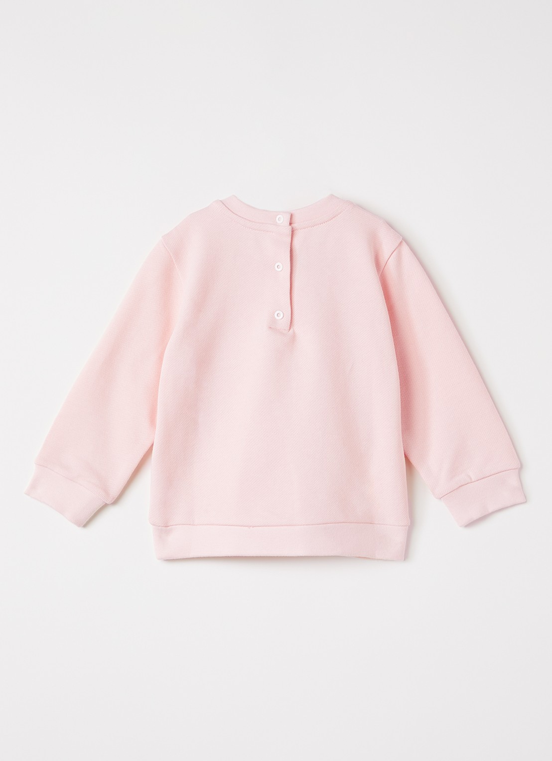 Fendi Felpa sweater met logoprint - voorkant 3 roze