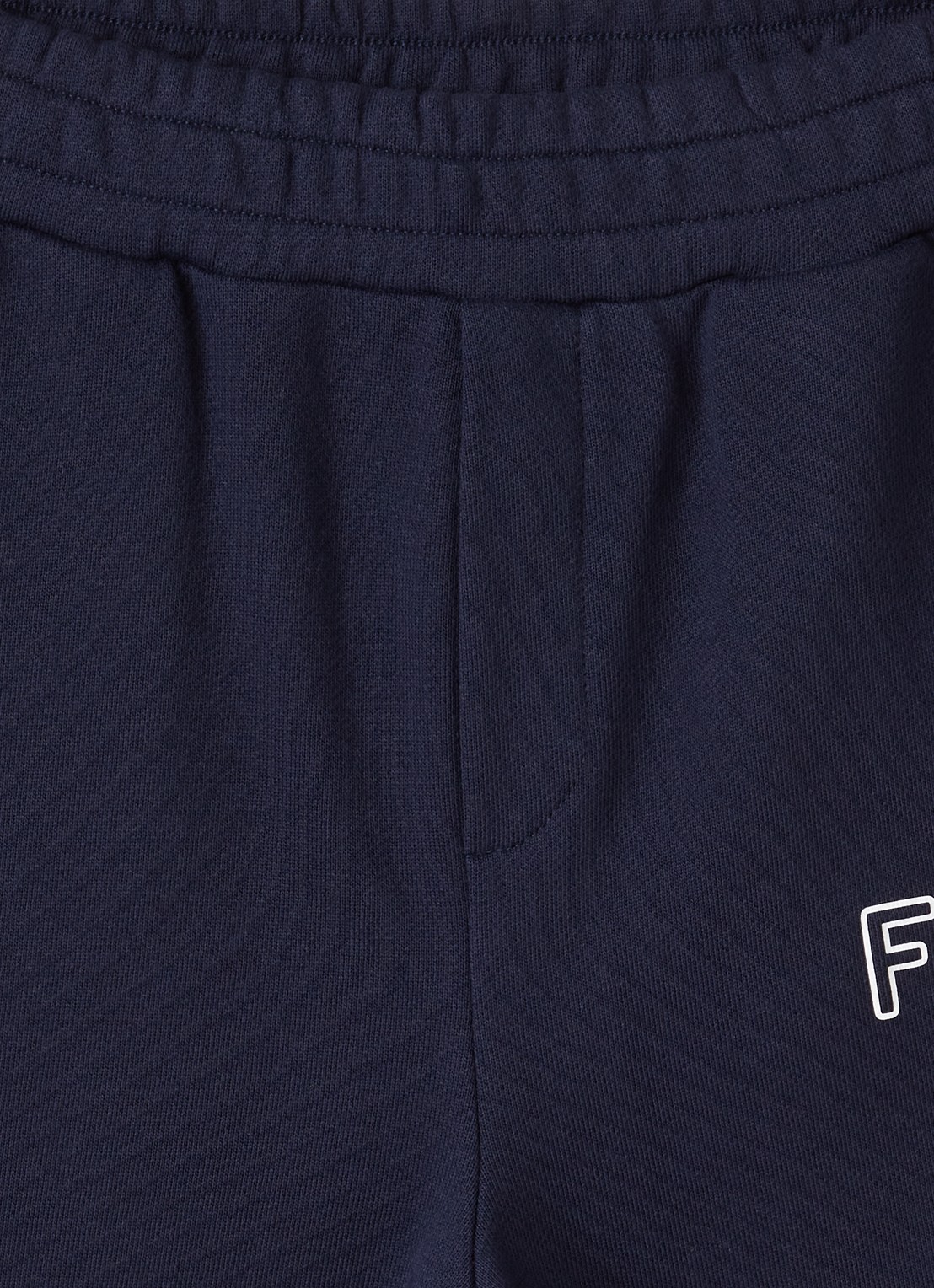 Fendi Felpa tapered fit joggingbroek met logo - detail donkerblauw