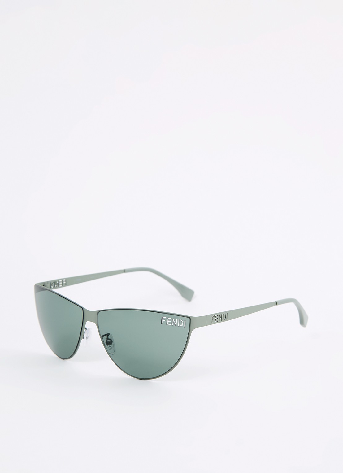 Fendi Fendi Cut Out zonnebril FE40138U - voorkant grijs