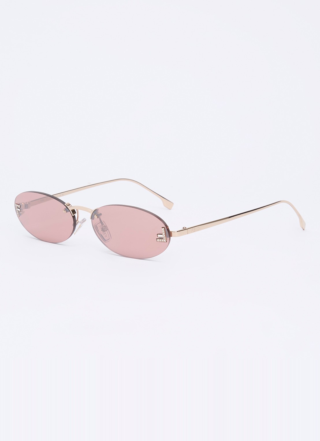 Fendi Fendi First Crystal zonnebril FE4075US - voorkant 4 zilver