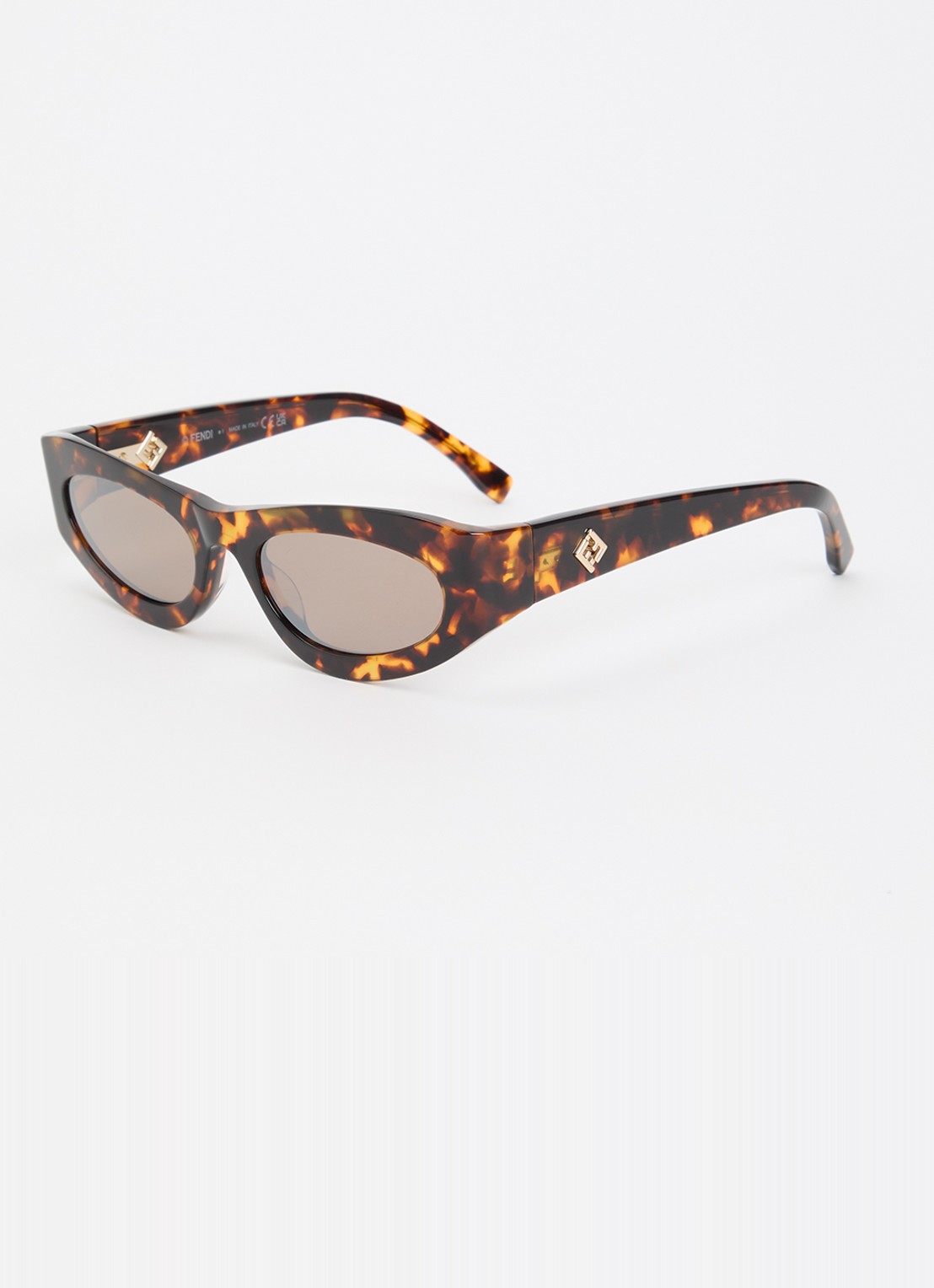 Fendi FF Diamonds zonnebril FN000961 - voorkant donkerbruin