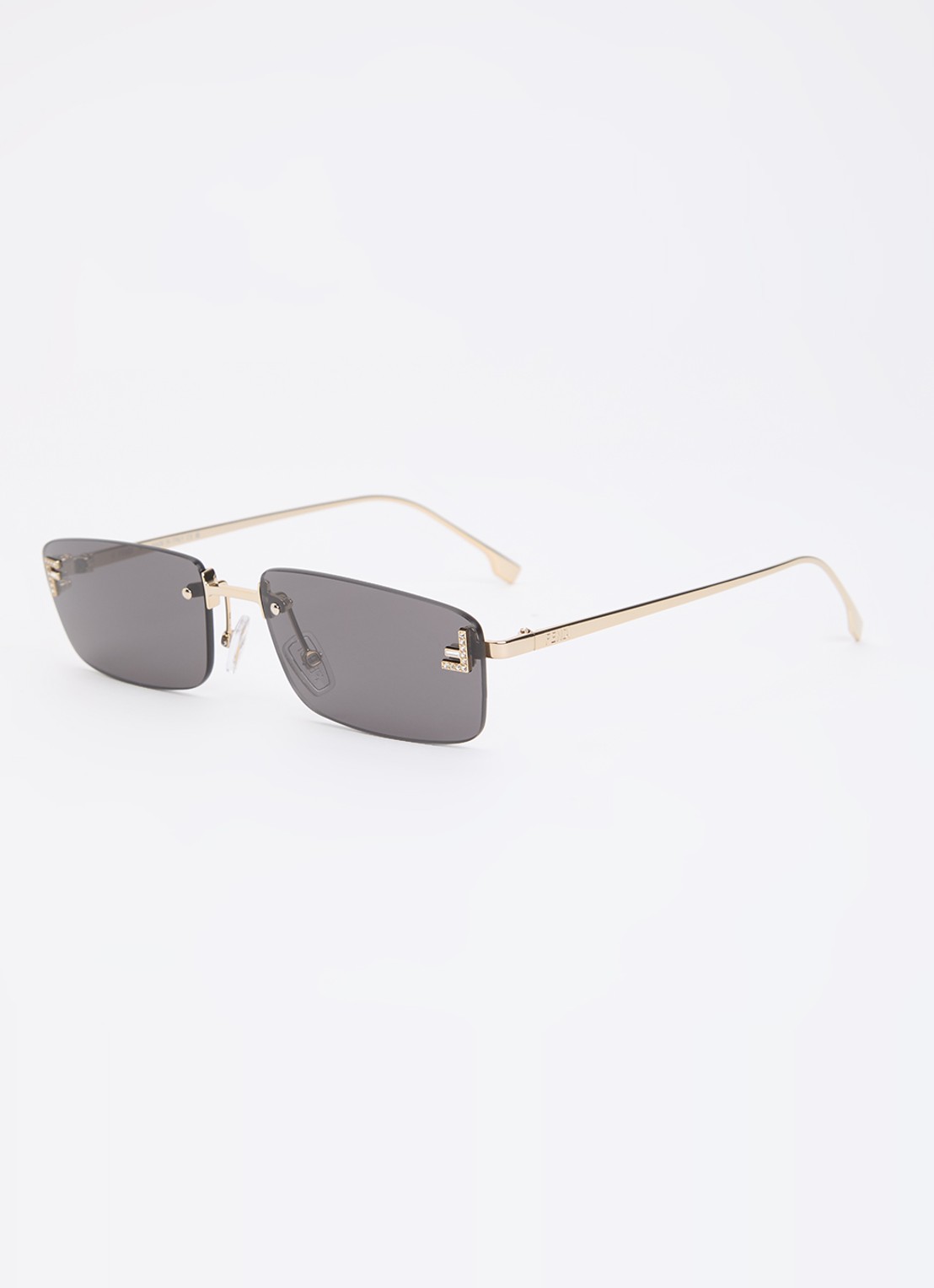 Fendi First Crystal zonnebril FE4172US - voorkant goud