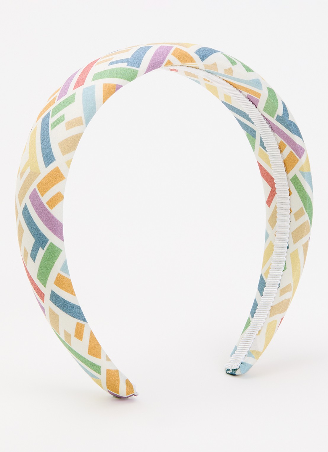 Fendi Haarband met logoprint  - voorkant wit