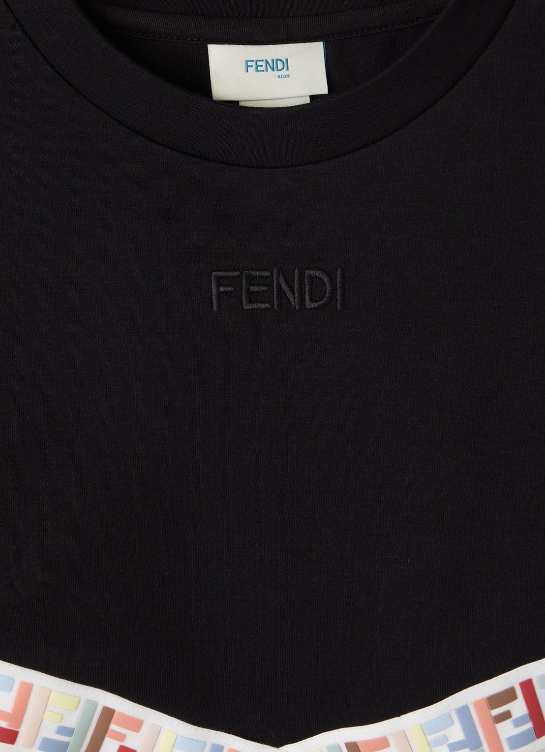 Fendi Jurk met logo - detail 3 zwart