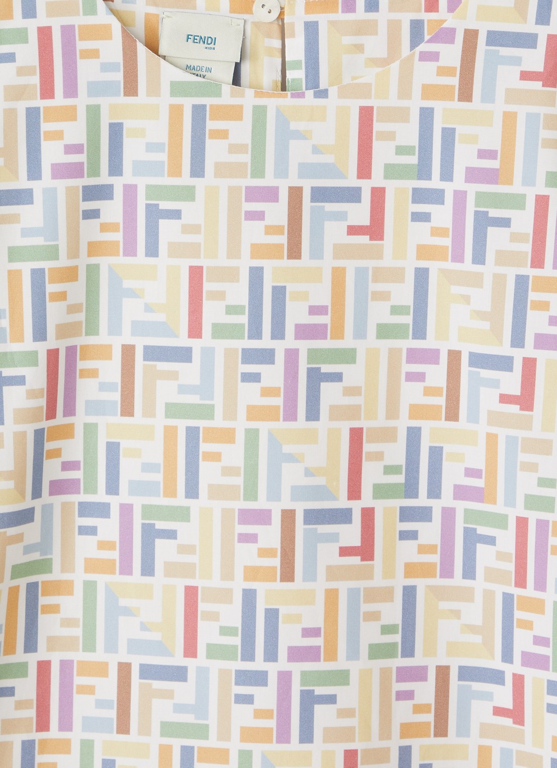Fendi Jurk met logo - detail multicolor