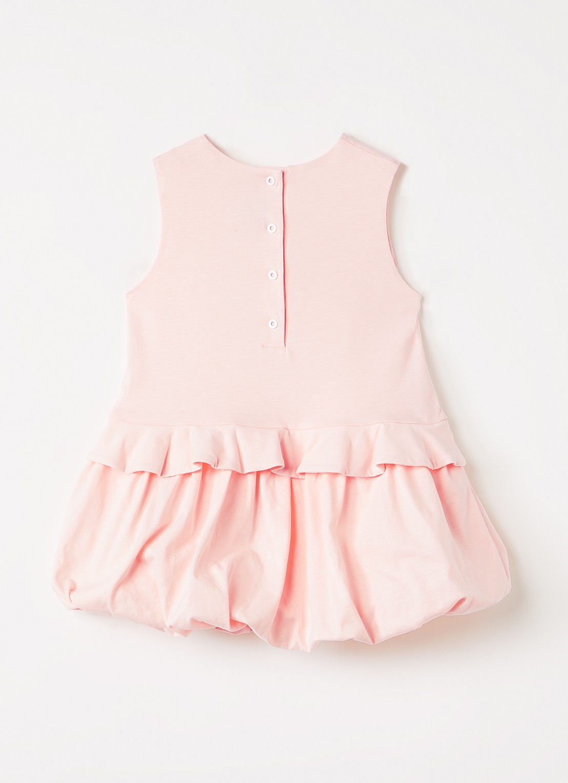 Fendi Jurk met logoborduring - voorkant 2 roze