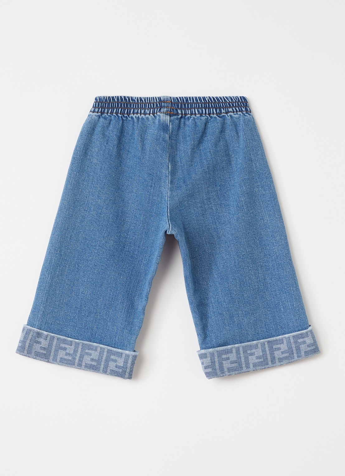Fendi Korte spijkerbroek met medium wassing - voorkant 2 indigo