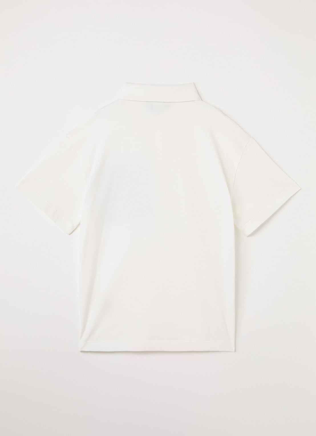 Fendi Polo met borstzak en logo - voorkant 2 gebroken wit