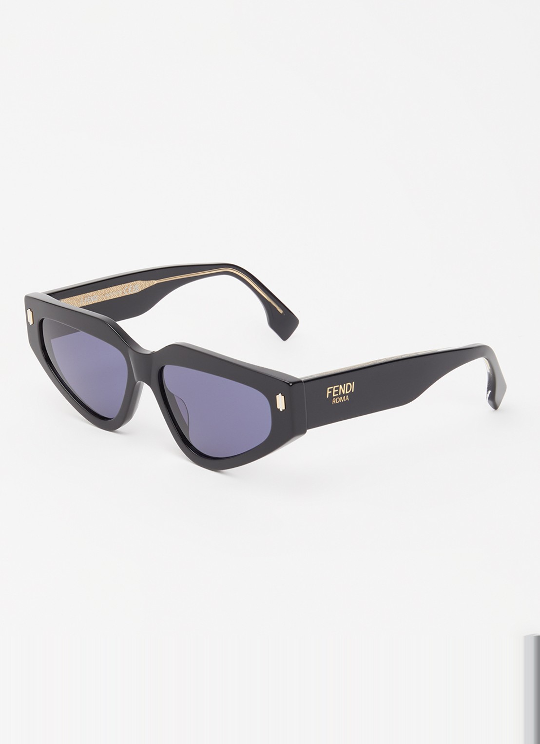 Fendi Retro zonnebril FE40163U - voorkant zwart